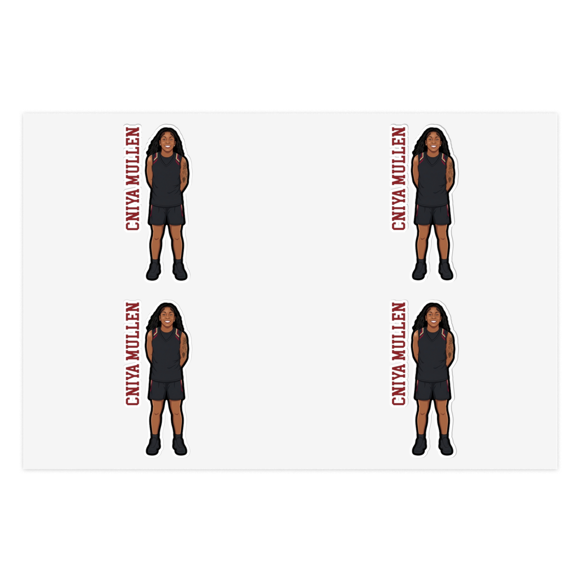 Sticker Sheet — character_name_vertical in Classic