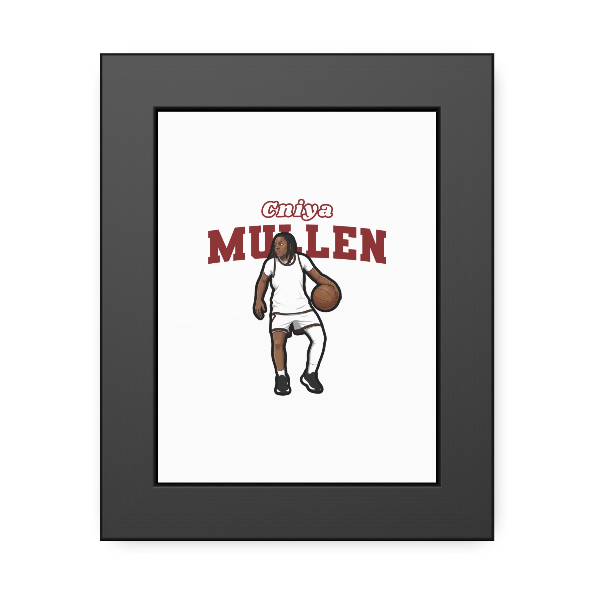 Framed Poster — character_name_arch in Black
