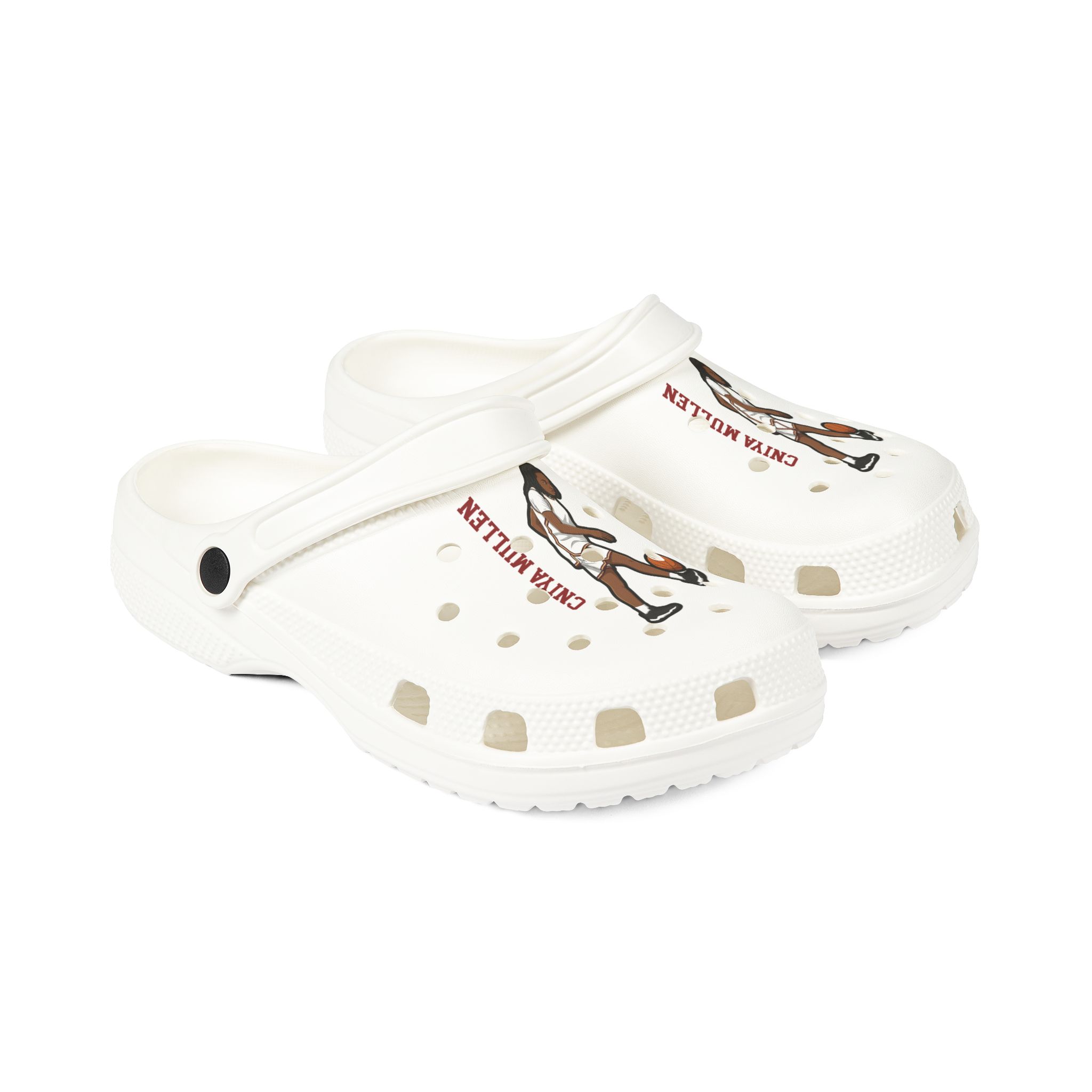 Rubber Clogs — character_name_vertical in White