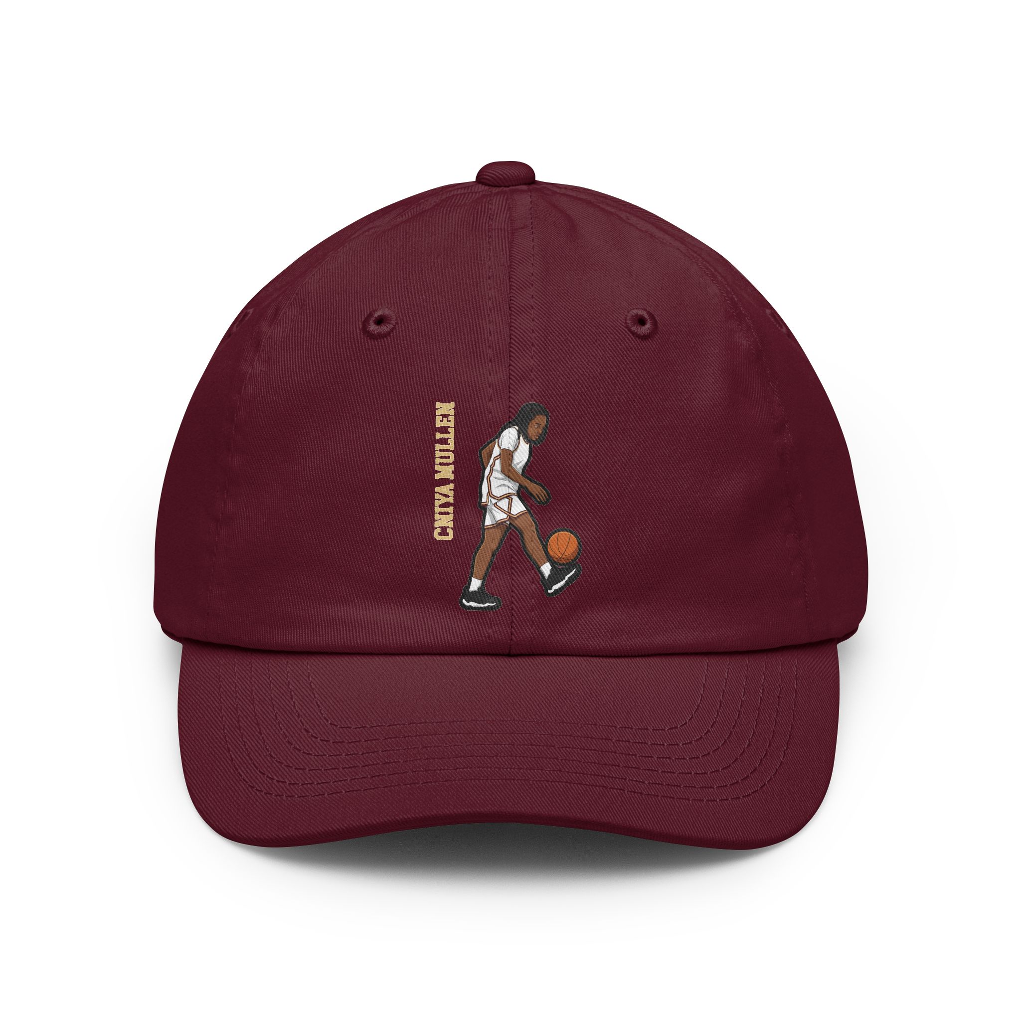 Classic Cap — character_name_vertical in Maroon