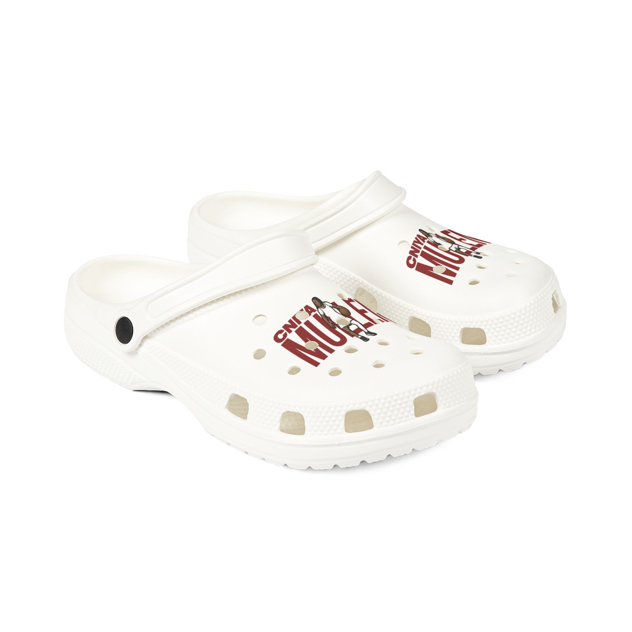 Rubber Clogs — character_player_name in White