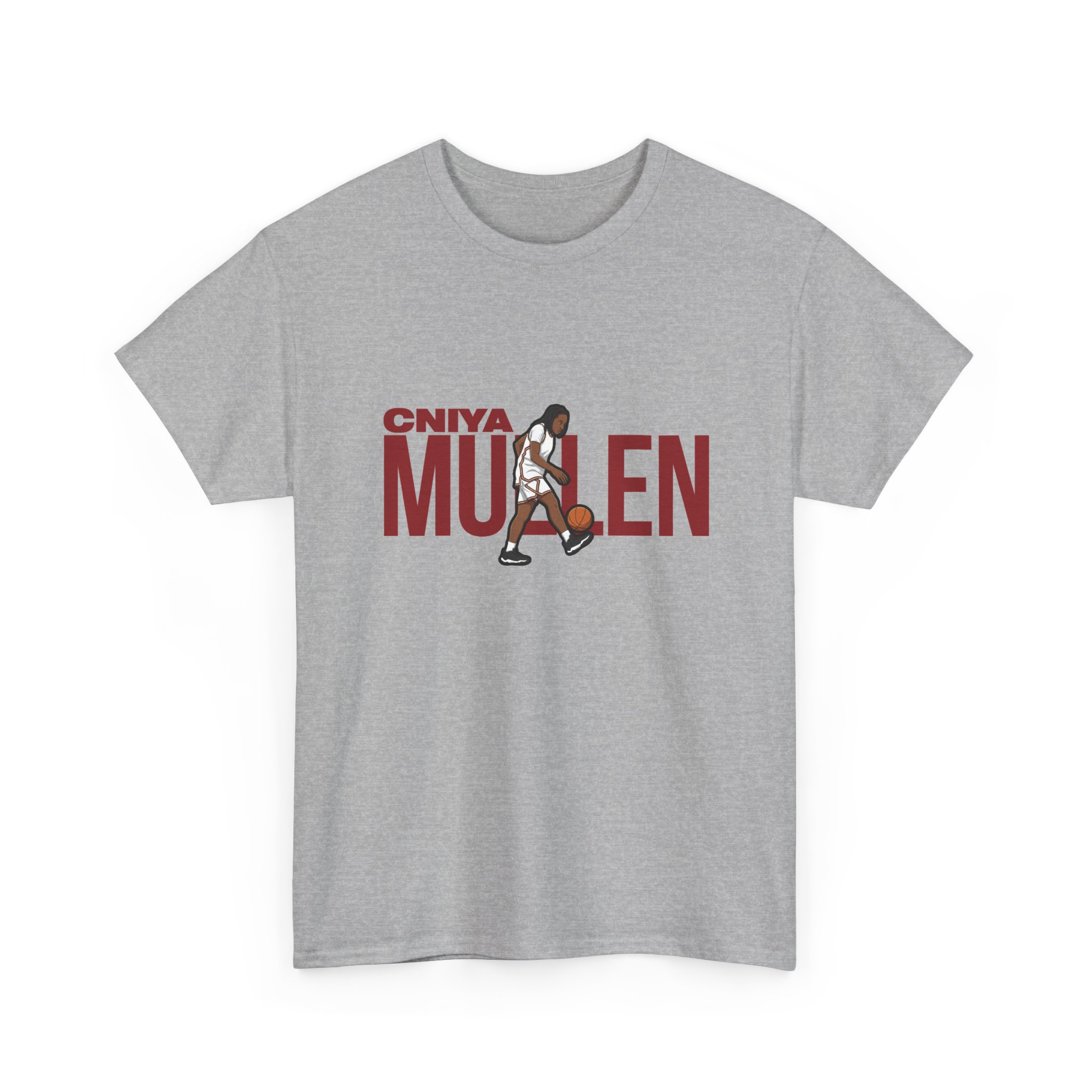 Tee — character_player_name in Grey