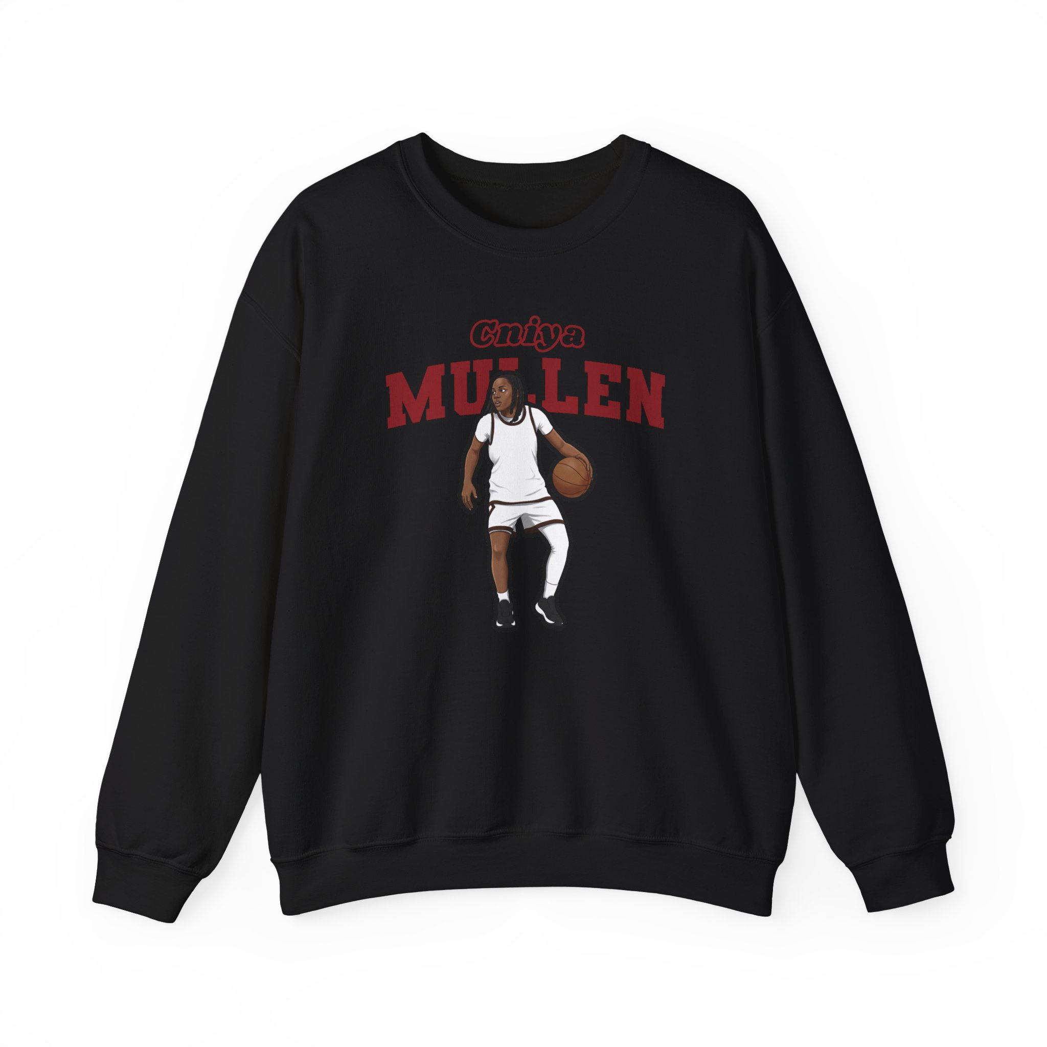 Crewneck Sweatshirt — character_name_arch in Black