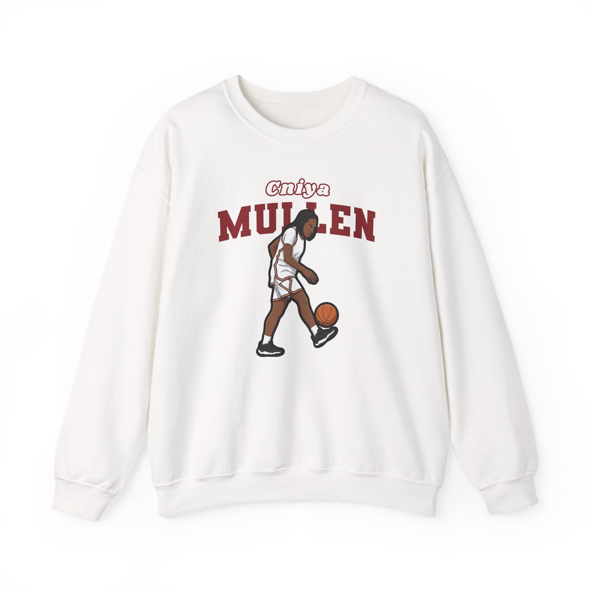 Crewneck Sweatshirt — character_name_arch in White