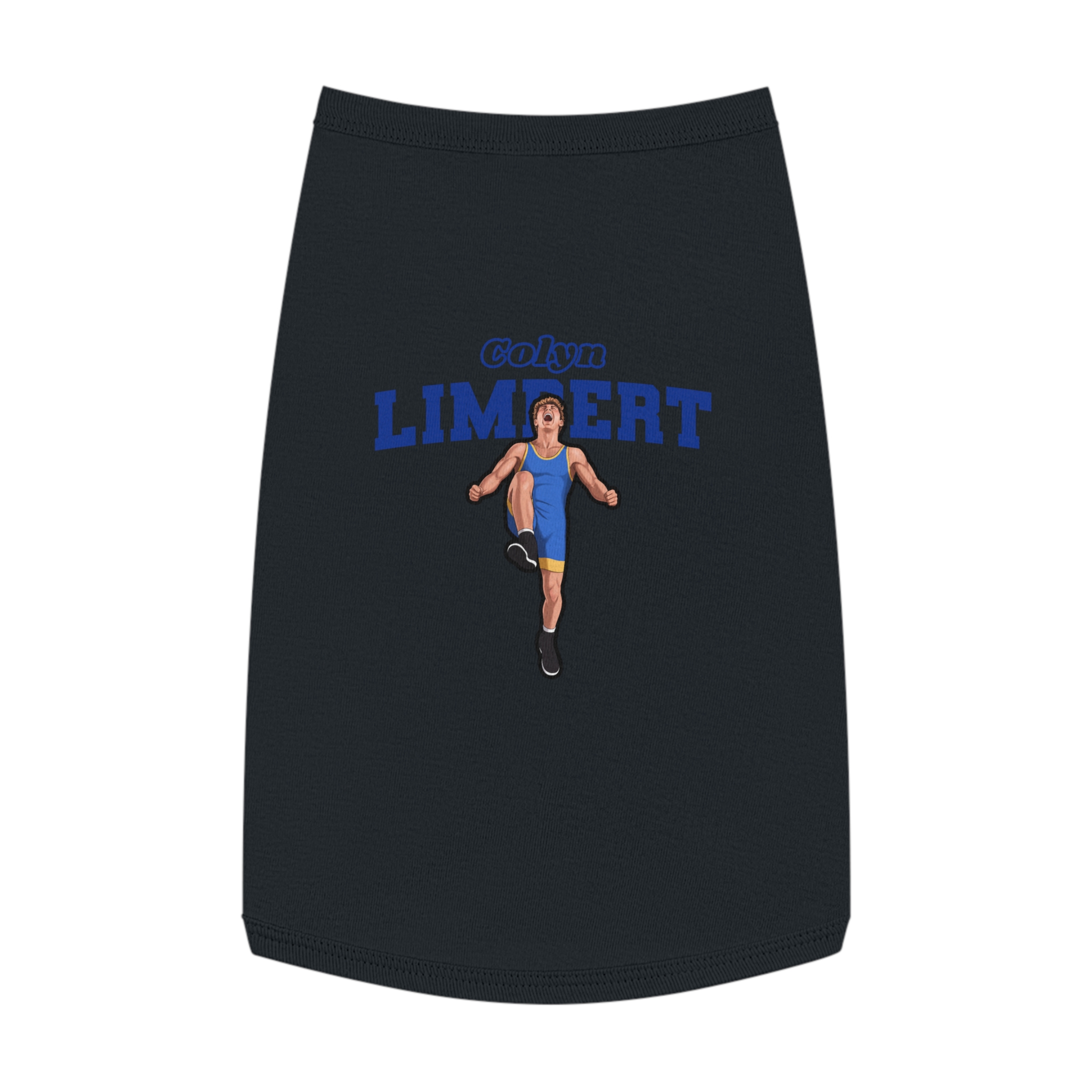 Pet Tank Top — character_name_arch in Black