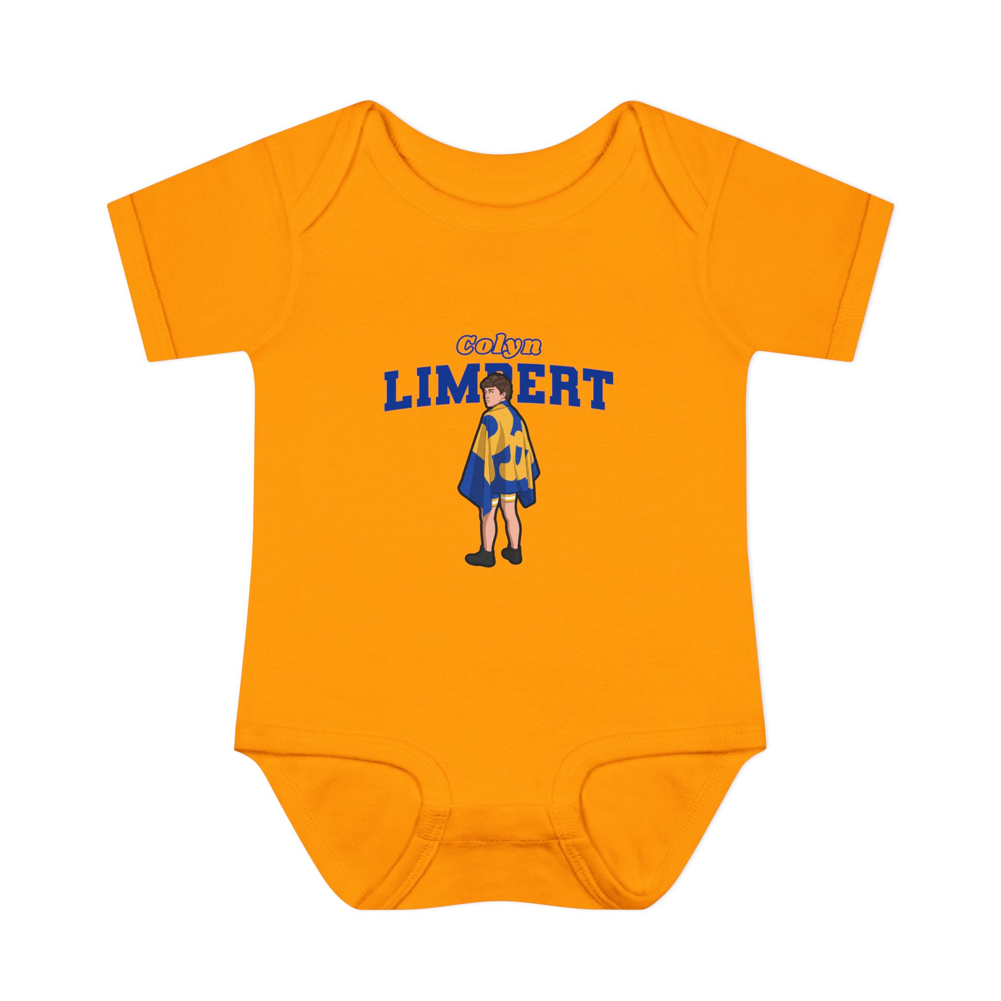 Baby Onesie — character_name_arch in Gold