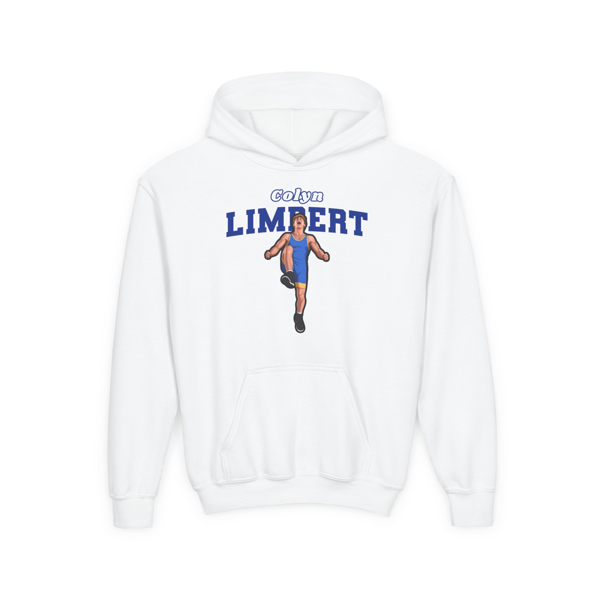 Youth Hoodie — character_name_arch in White