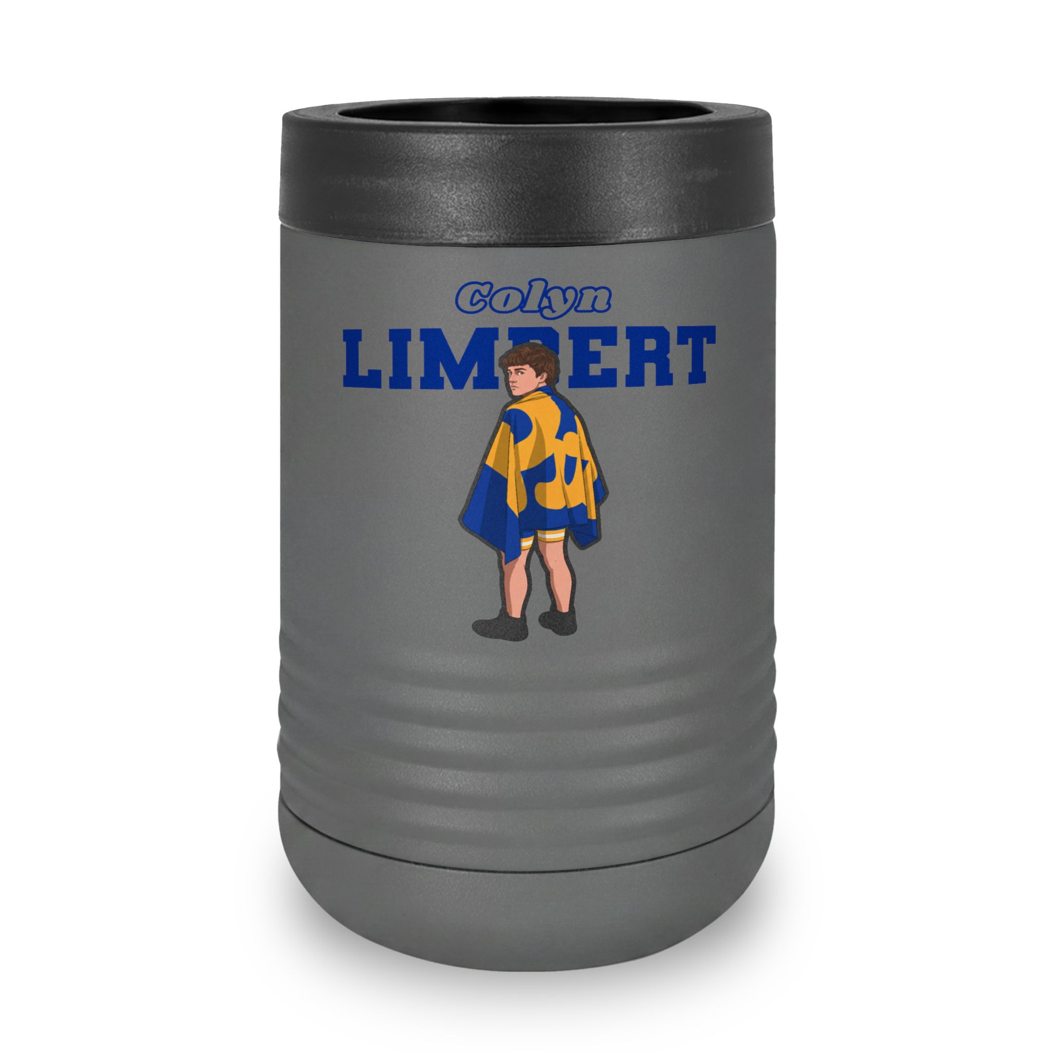 Stainless Can Cooler — character_name_arch in Grey