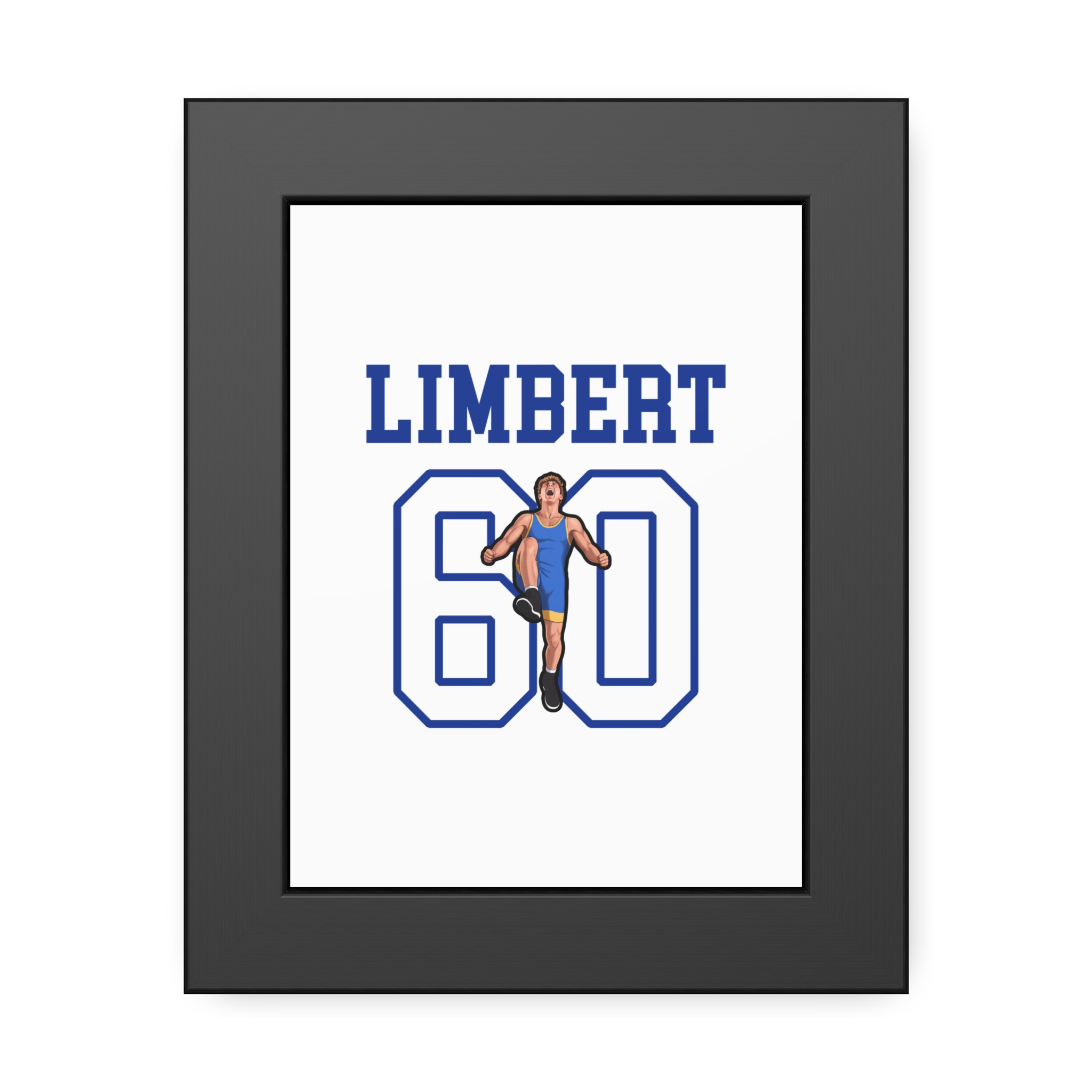 Framed Poster — character_shirsey in Black