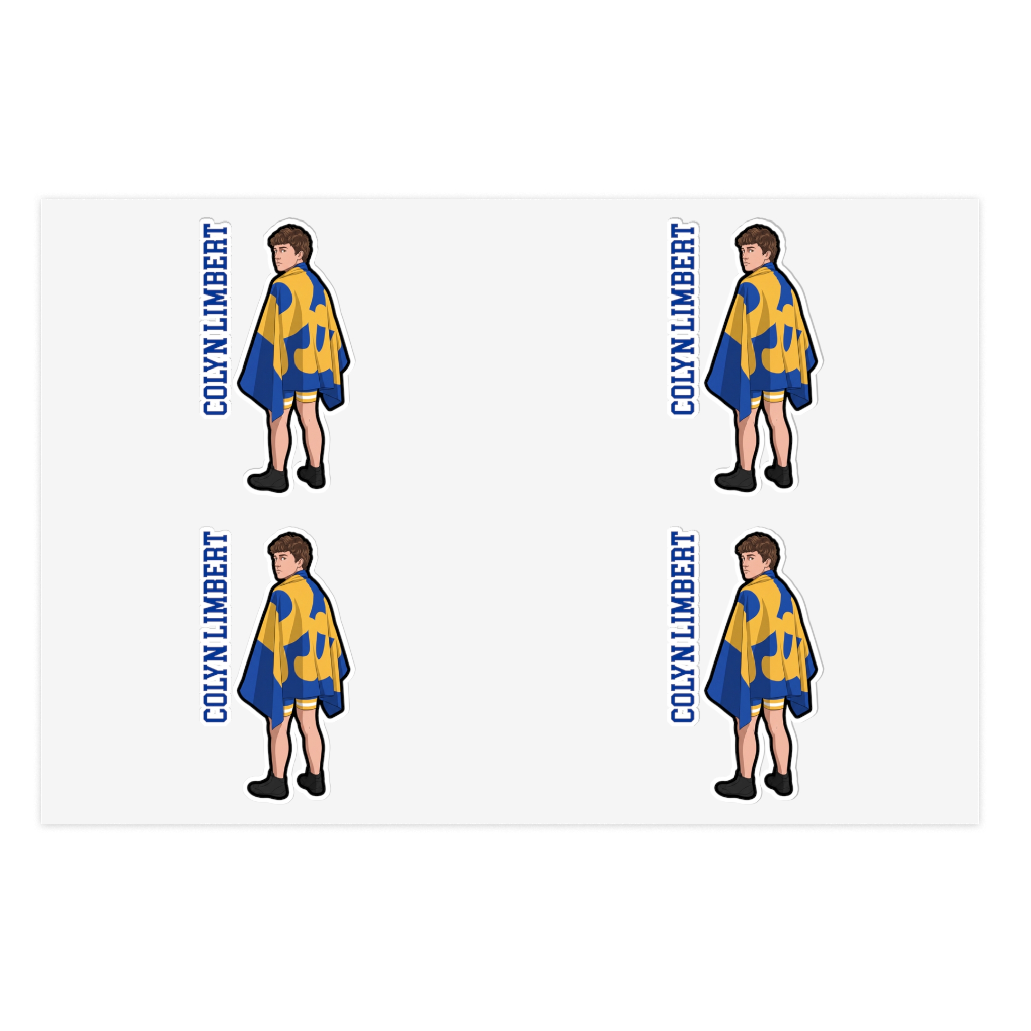 Sticker Sheet — character_name_vertical in Classic