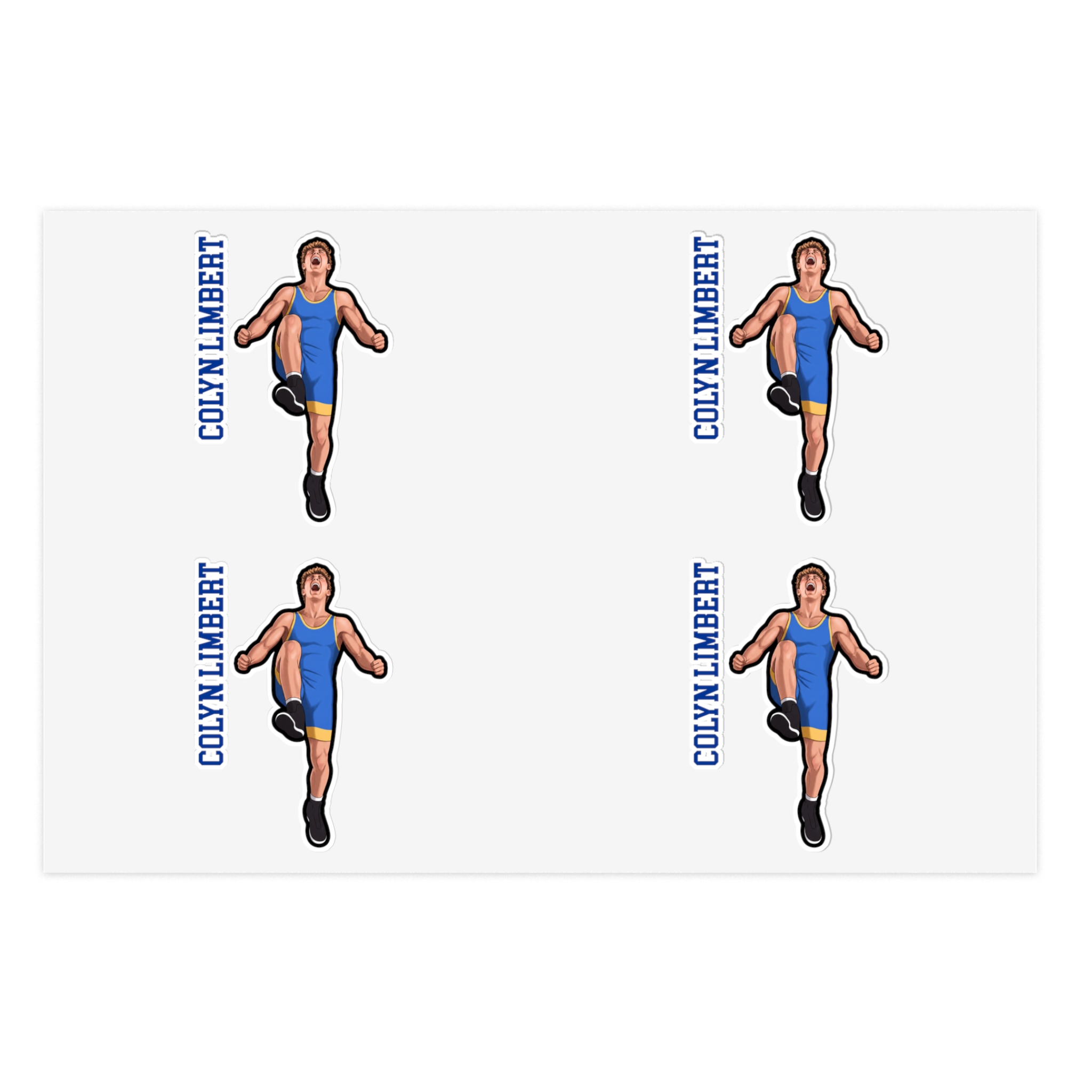 Sticker Sheet — character_name_vertical in Classic