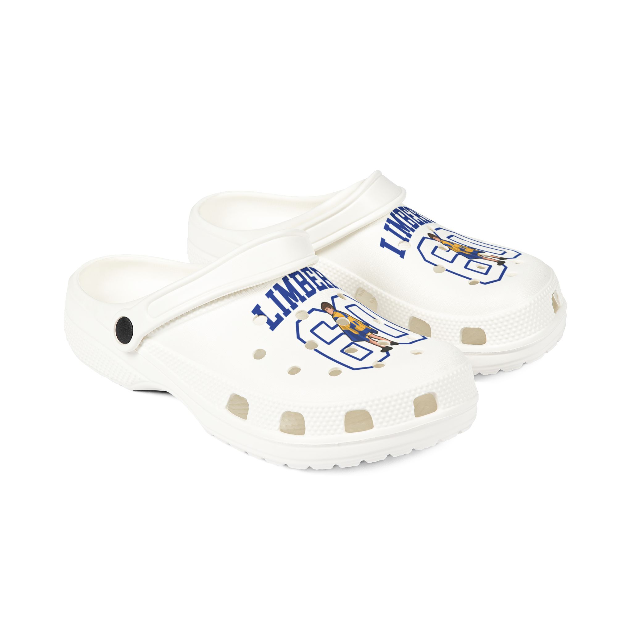Rubber Clogs — character_shirsey in White