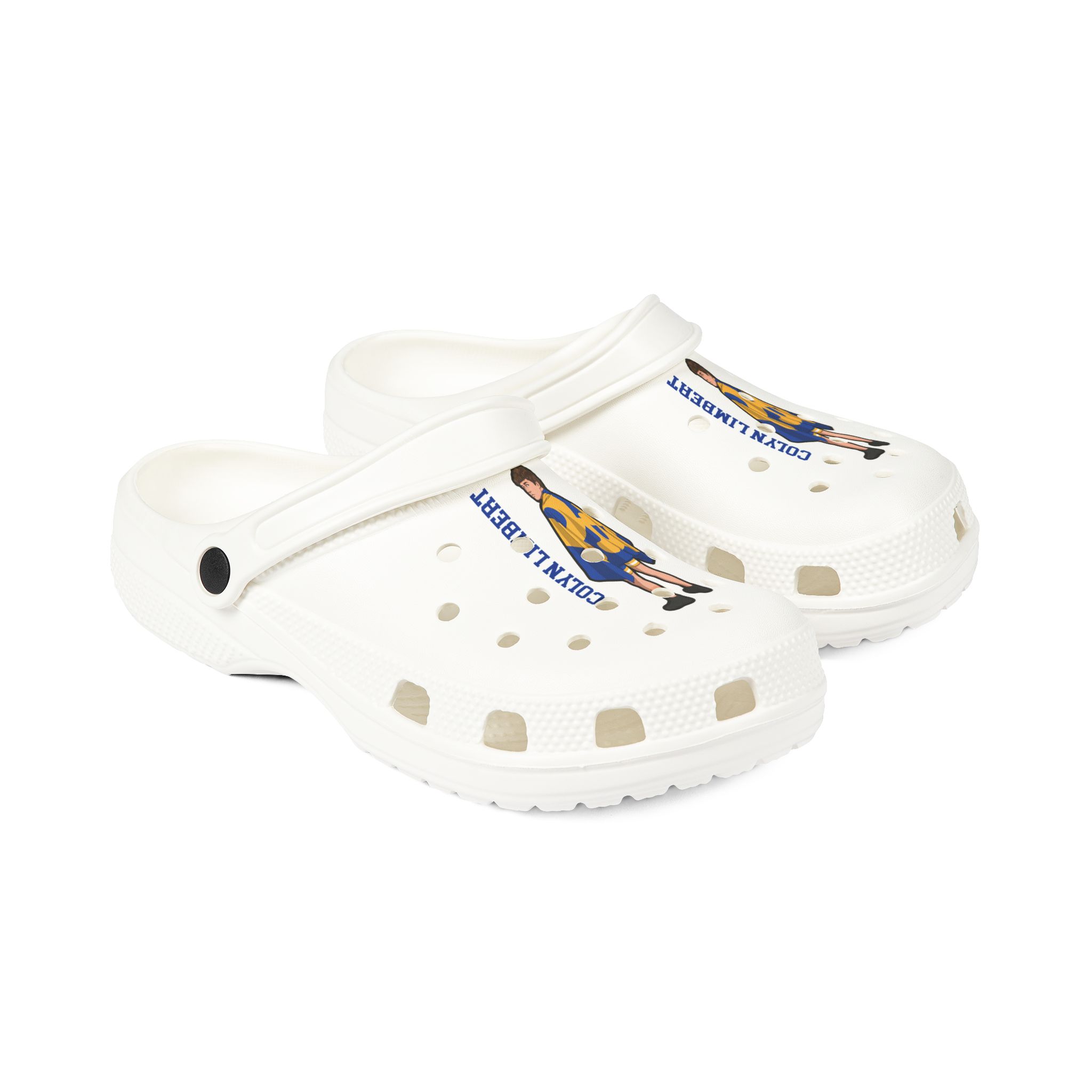 Rubber Clogs — character_name_vertical in White