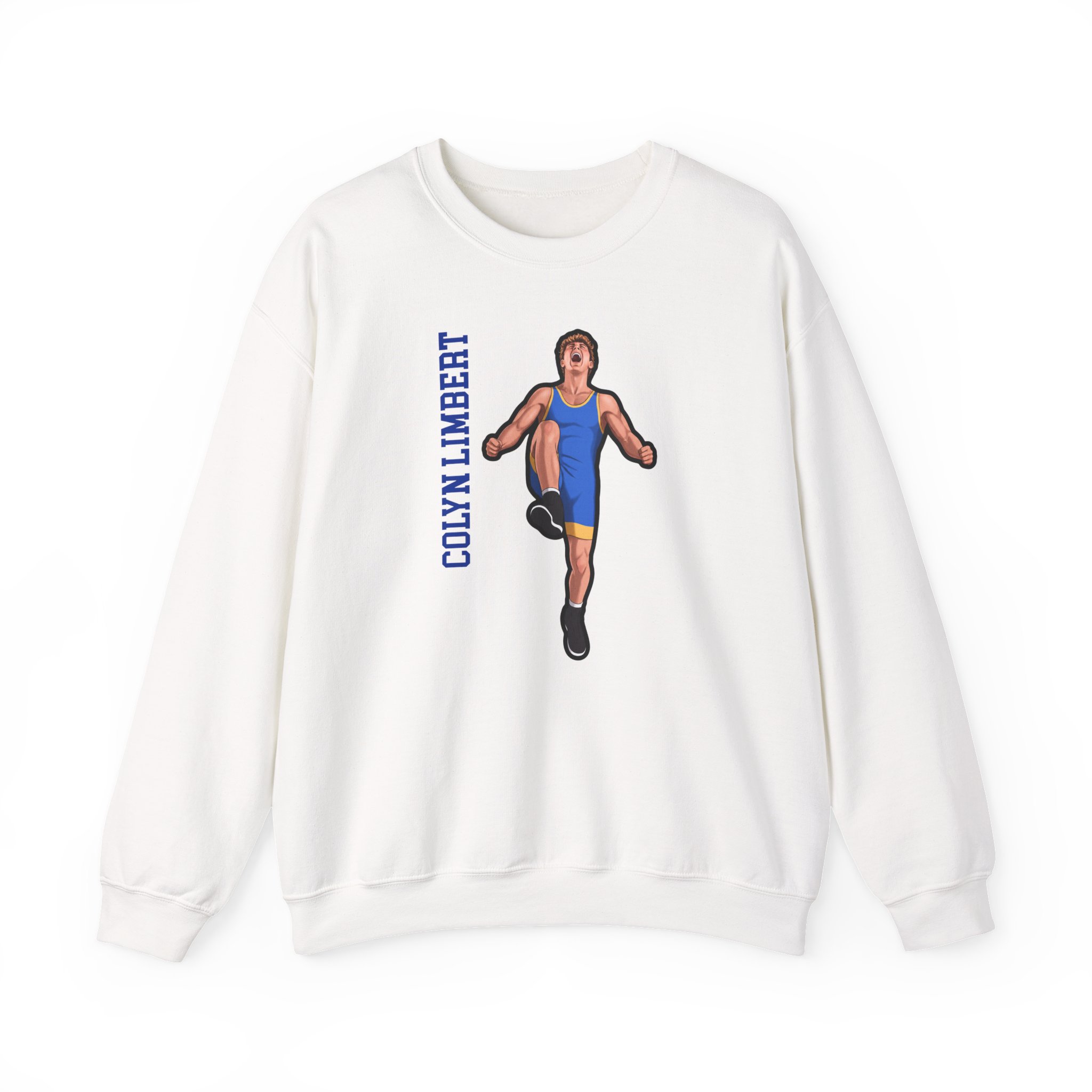 Crewneck Sweatshirt — character_name_vertical in White
