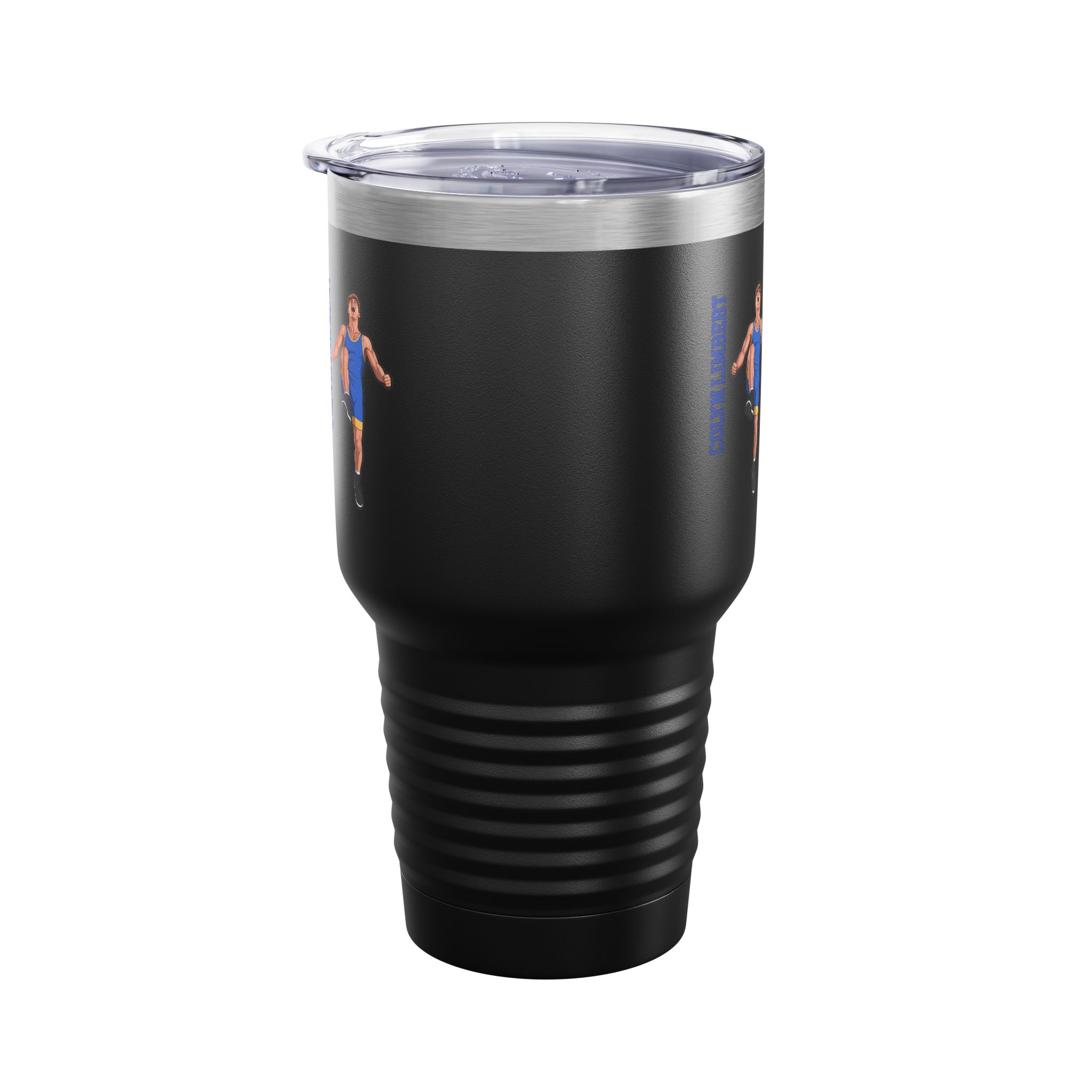 30oz Tumbler — character_name_vertical in Black