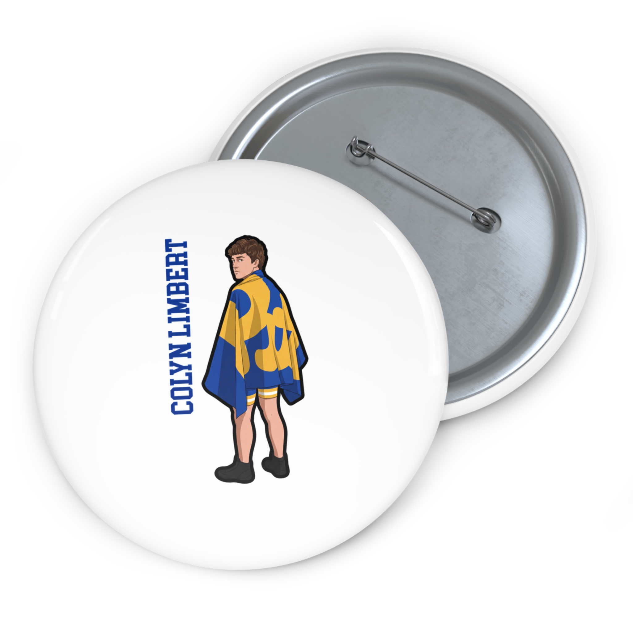Game Day Pin — character_name_vertical in Classic