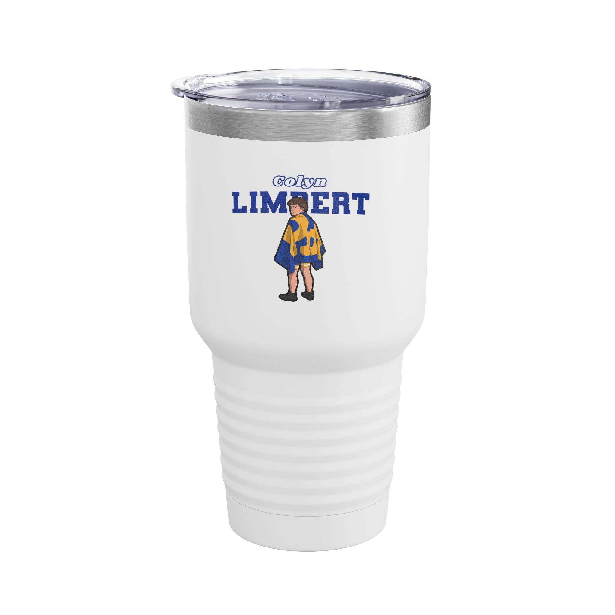 30oz Tumbler — character_name_arch in White