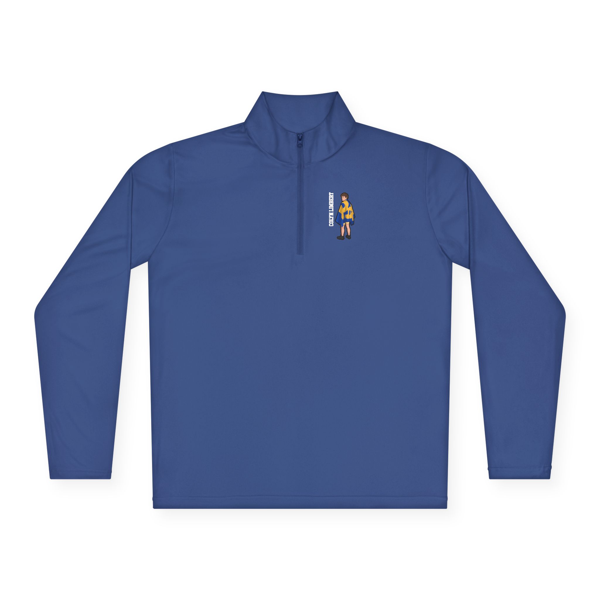 Q-Zip Pullover — character_name_vertical in Royal