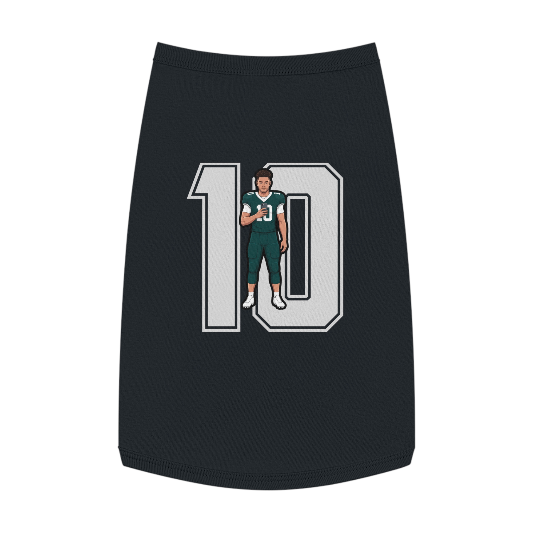 Pet Tank Top — character_number in Black
