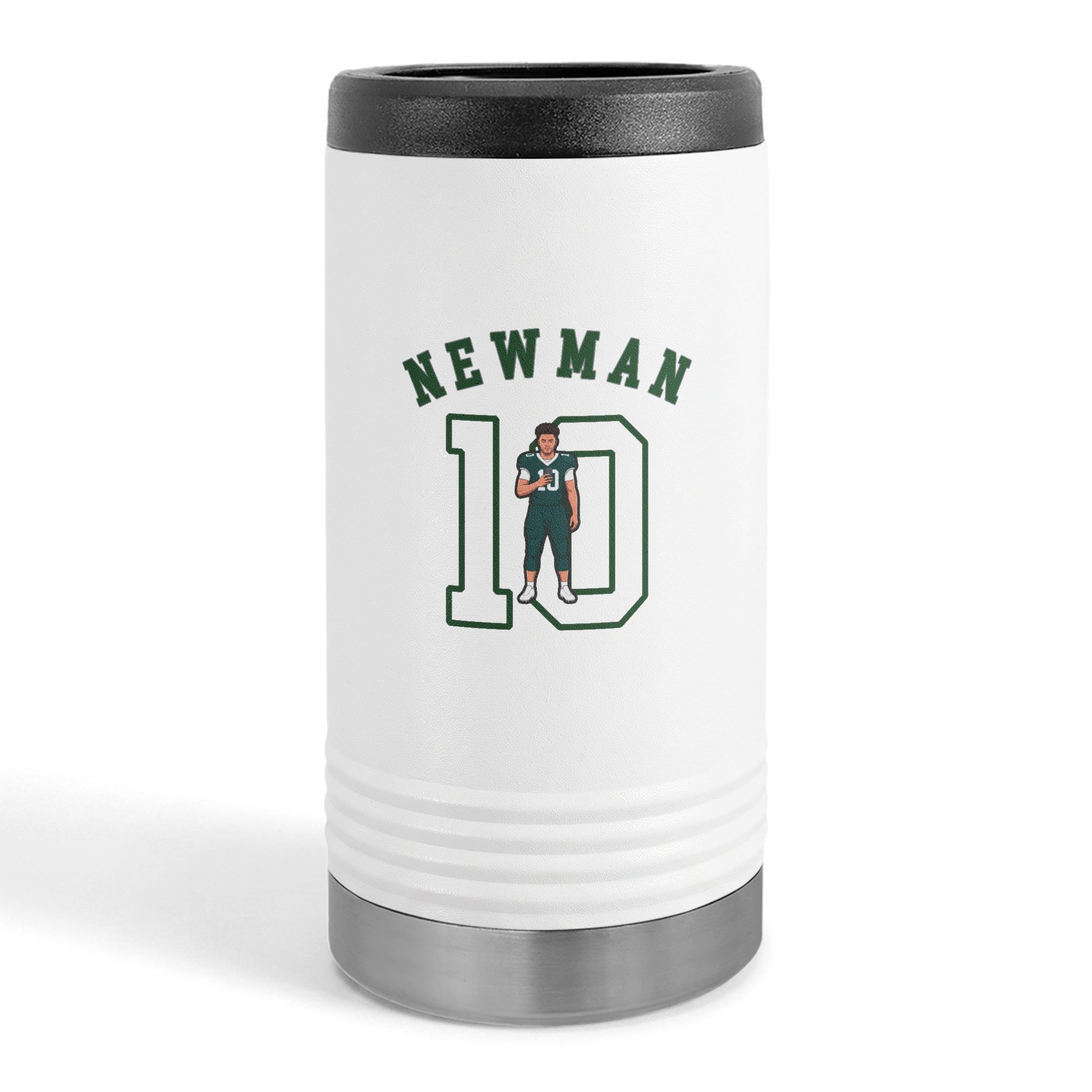 Slim Stainless Can Cooler — character_shirsey_arch in White