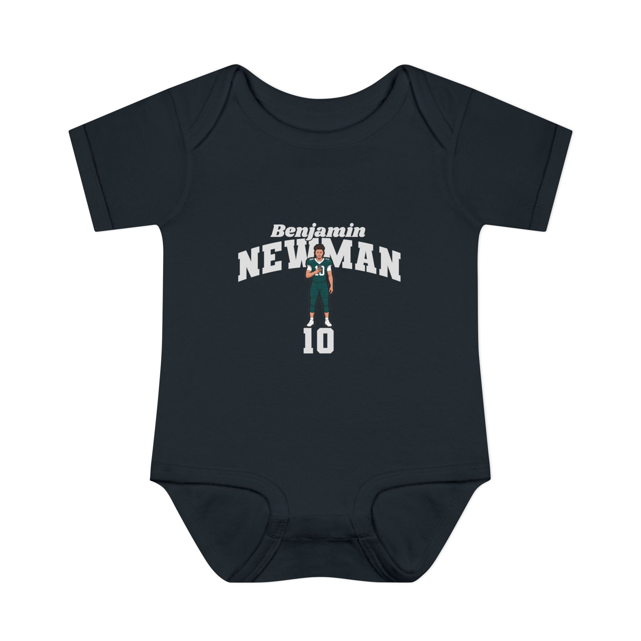 Baby Onesie — character_signature_arch in Black