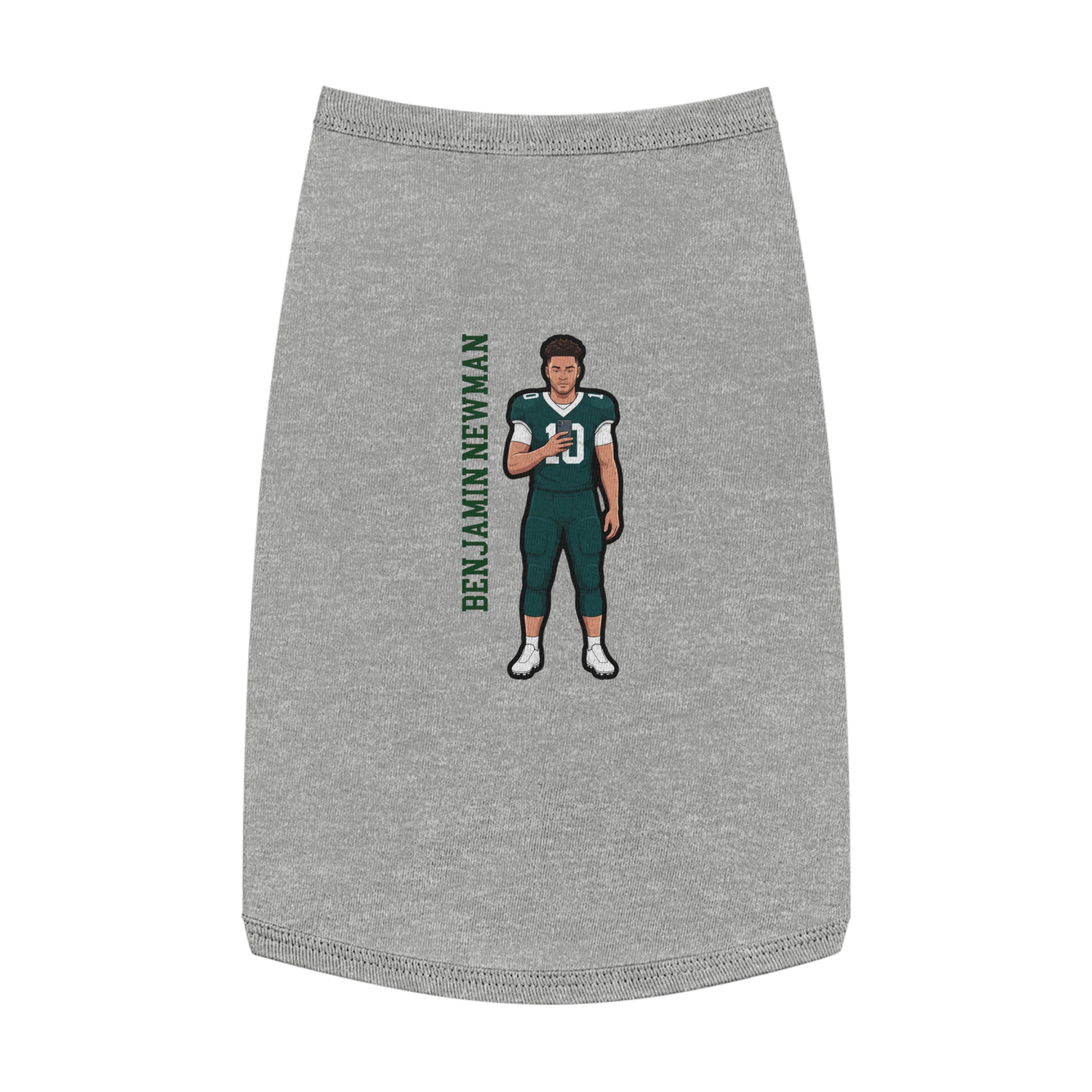 Pet Tank Top — character_name_vertical in White