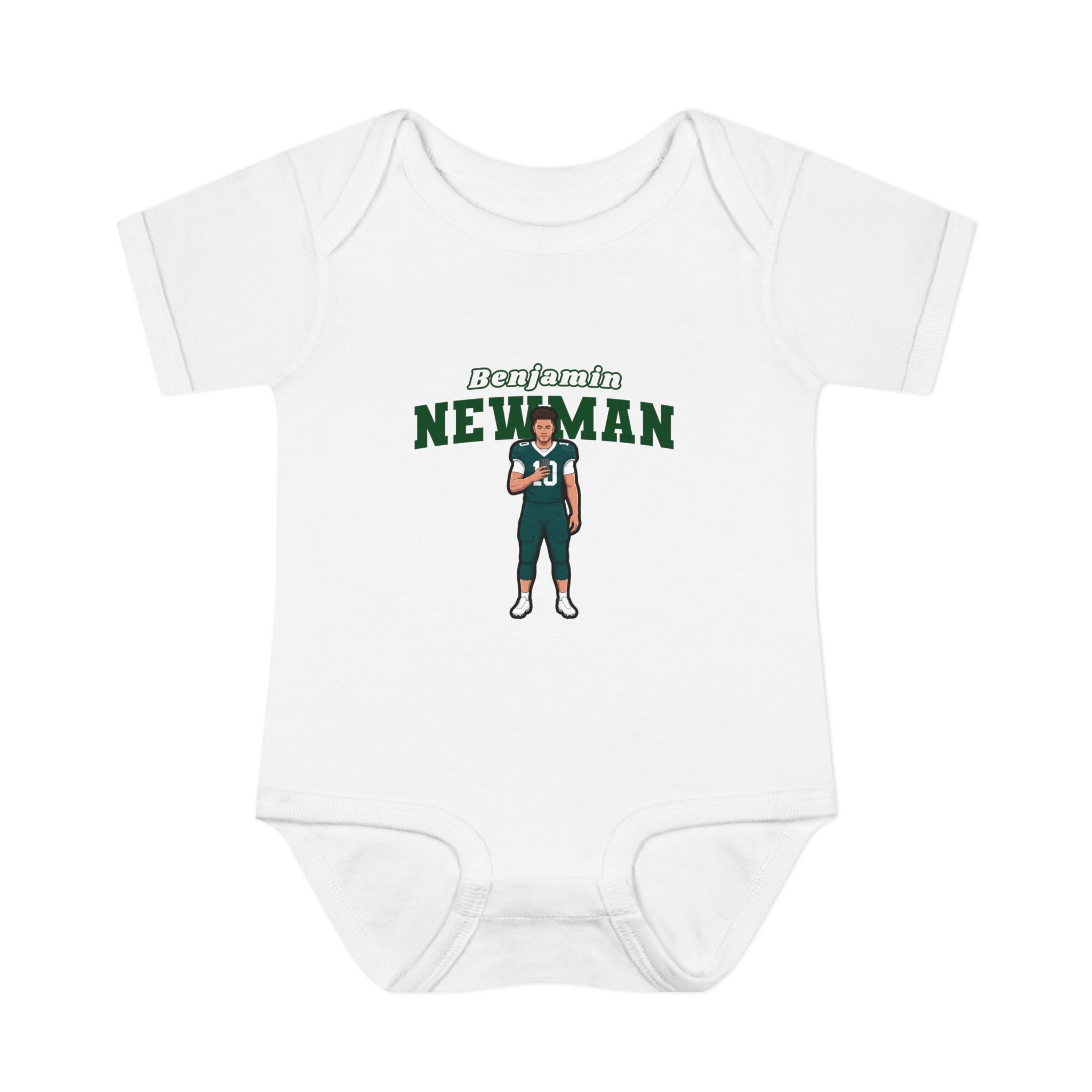 Baby Onesie — character_name_arch in White