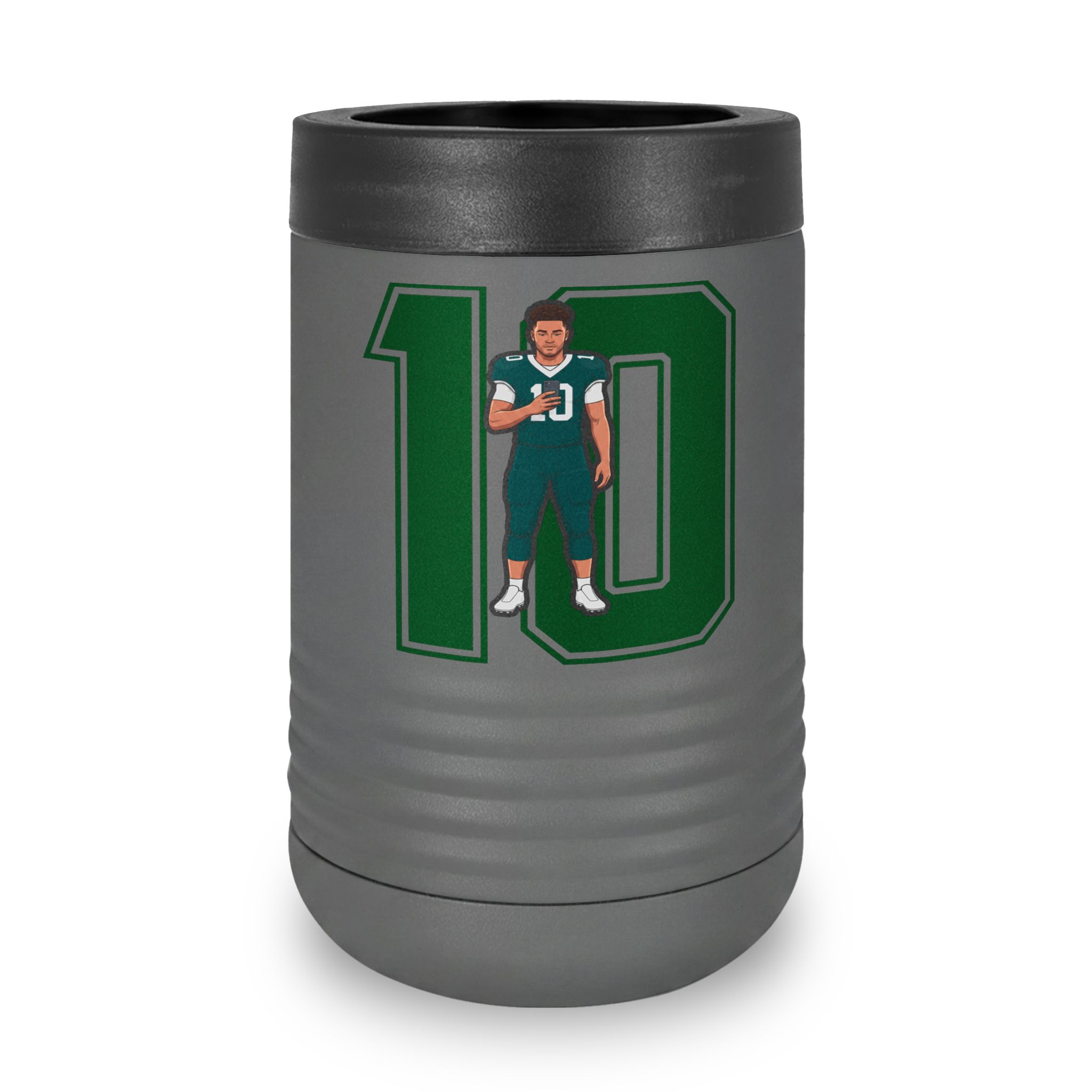 Stainless Can Cooler — character_number in Grey