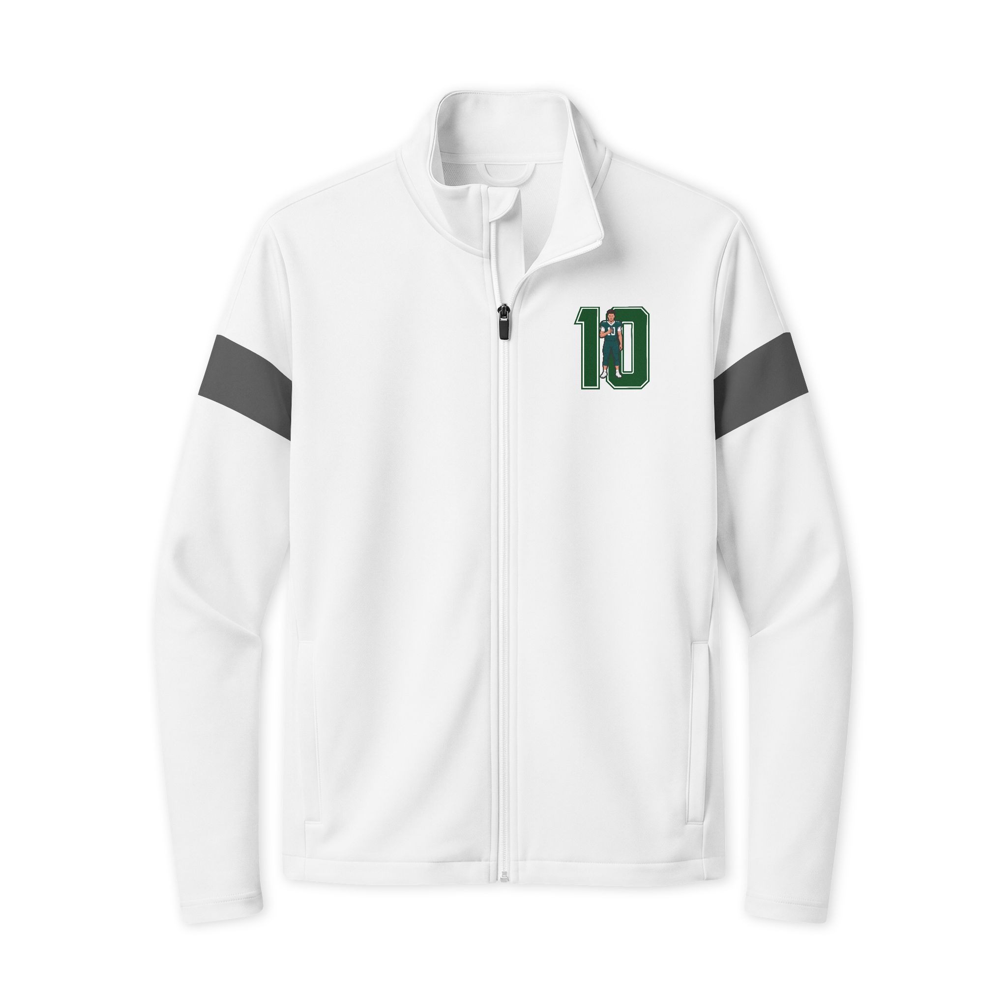 Travel Full-Zip Jacket — character_number in White/ Iron Grey