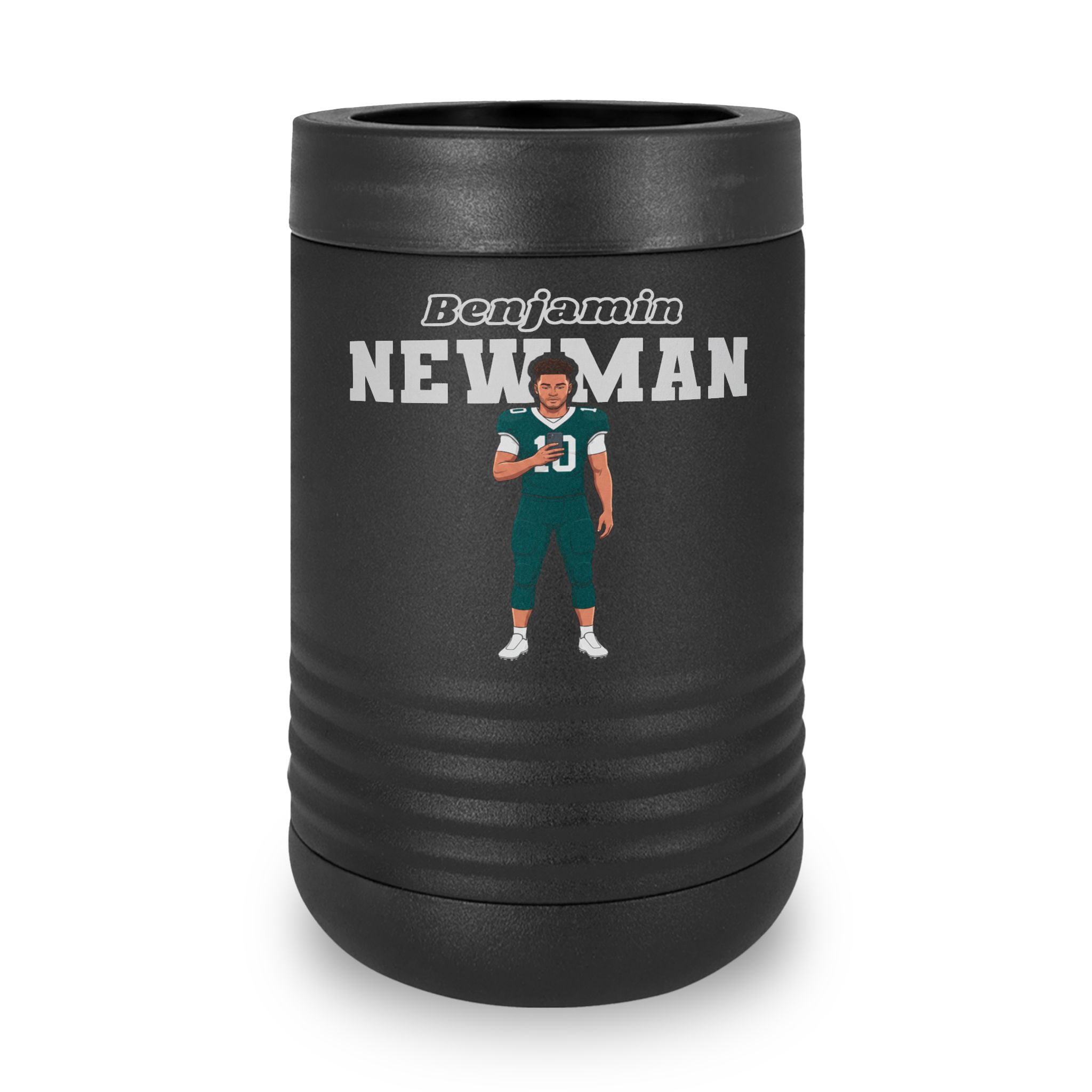Stainless Can Cooler — character_name_arch in Black