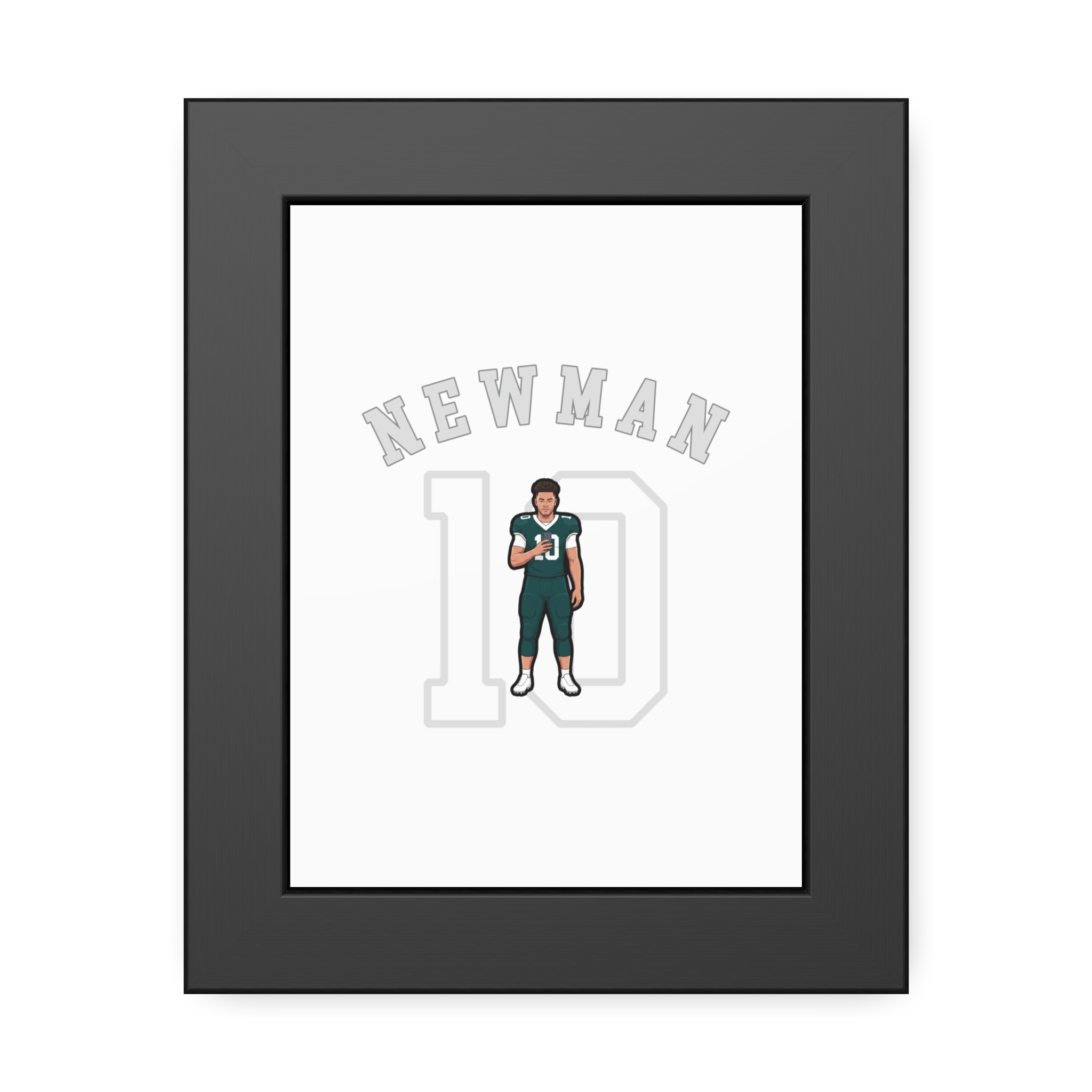 Framed Poster — character_shirsey_arch in Black