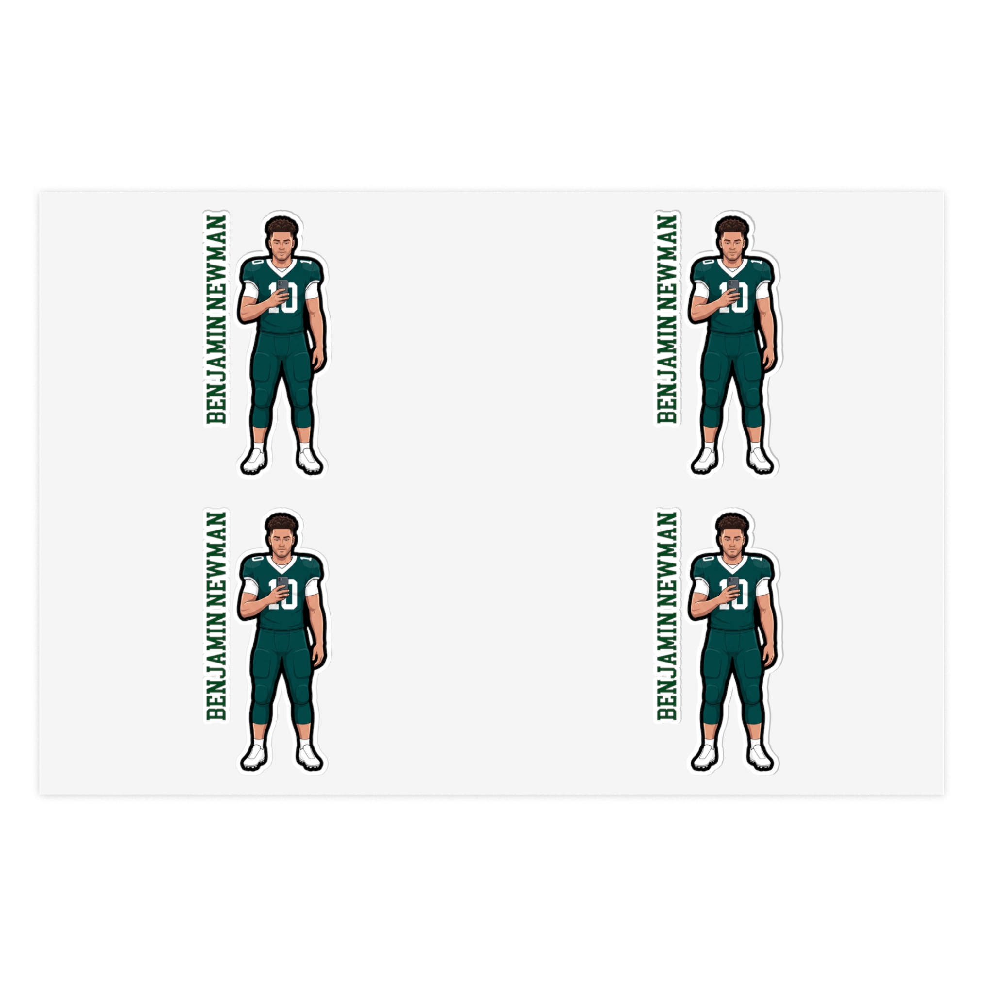 Sticker Sheet — character_name_vertical in Classic