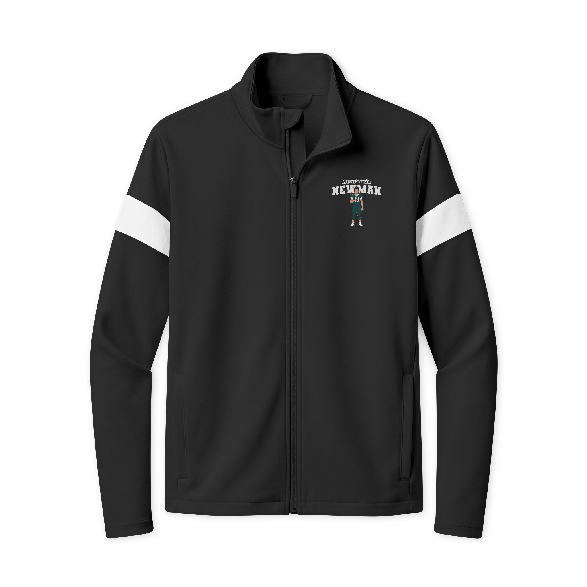 Travel Full-Zip Jacket — character_name_arch in Black/ White