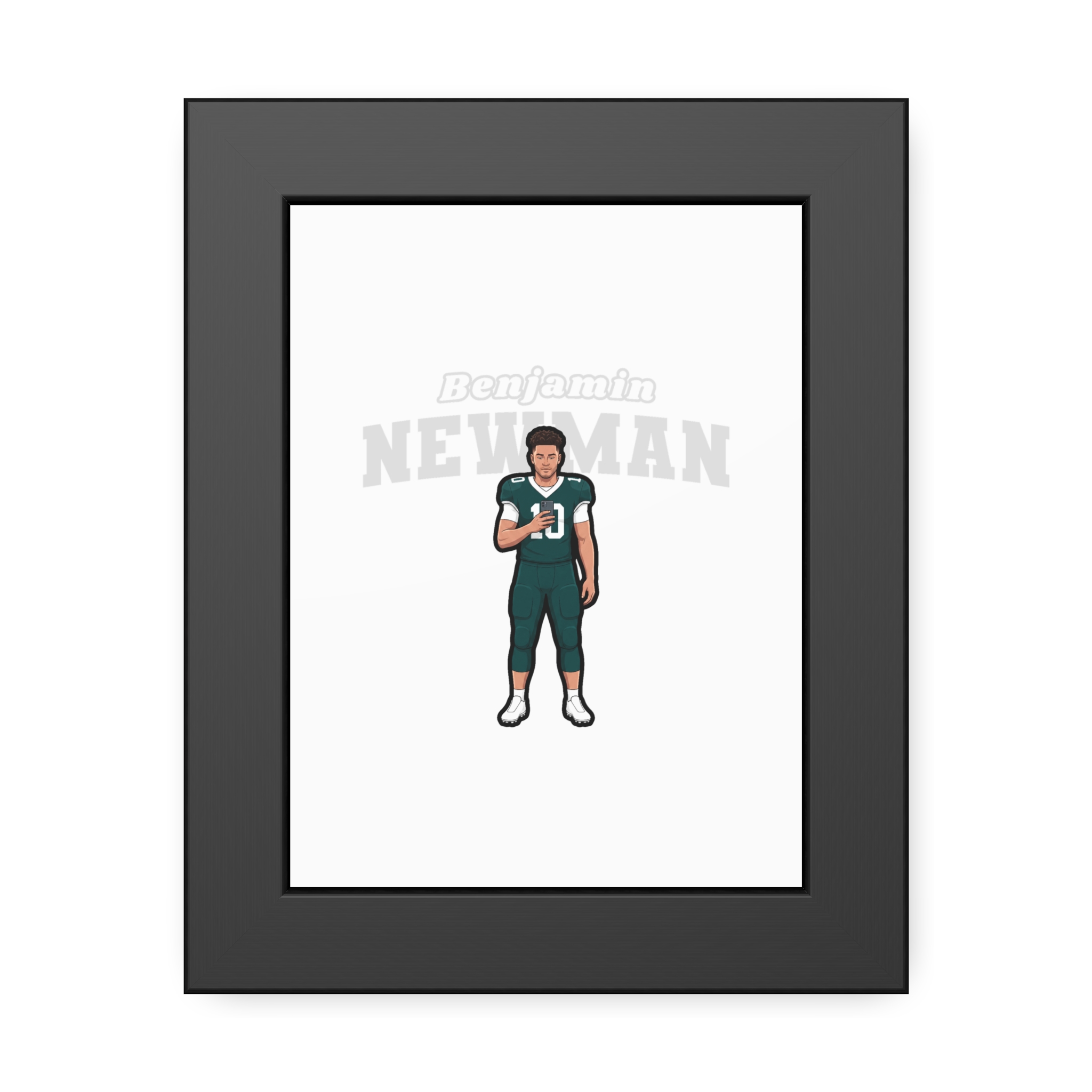 Framed Poster — character_name_arch in Black