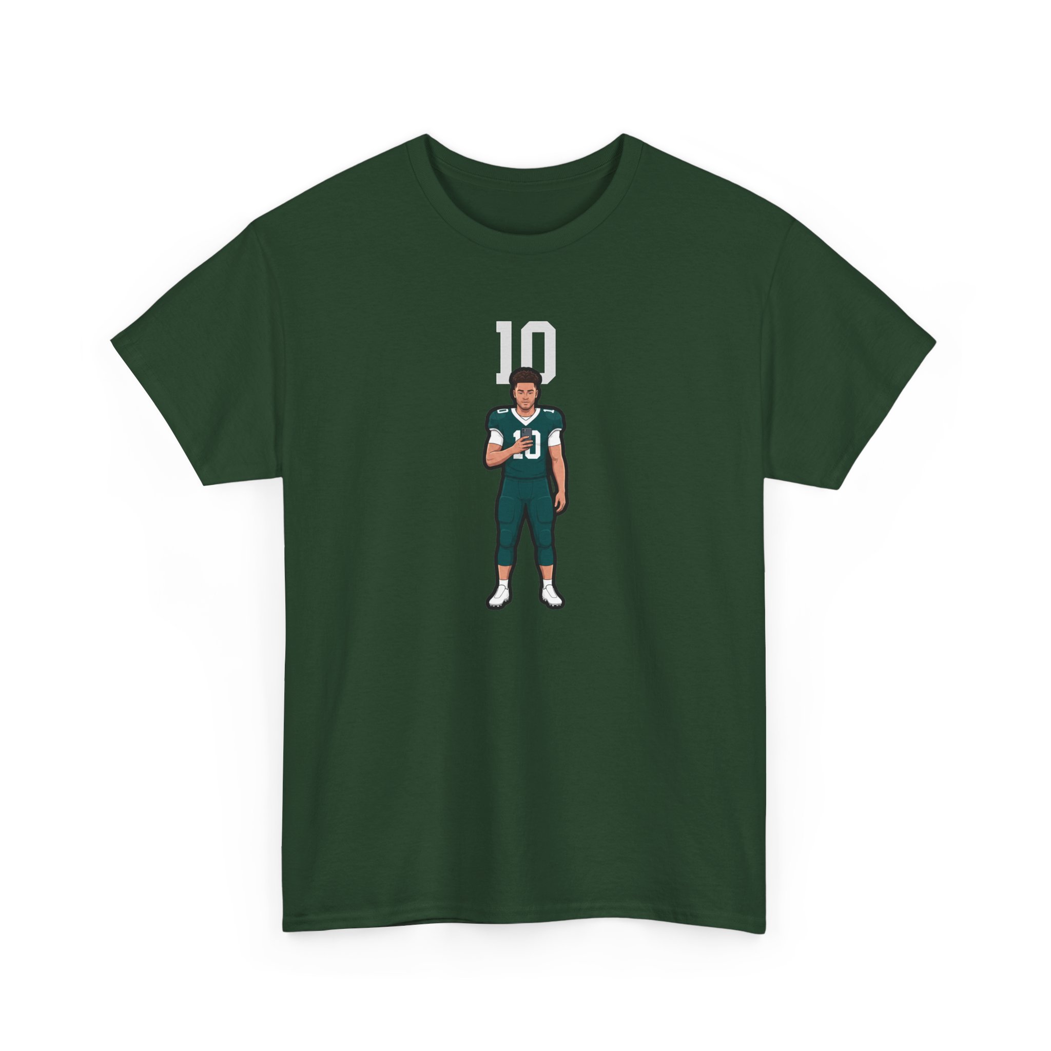 Tee — character_number_top in Green