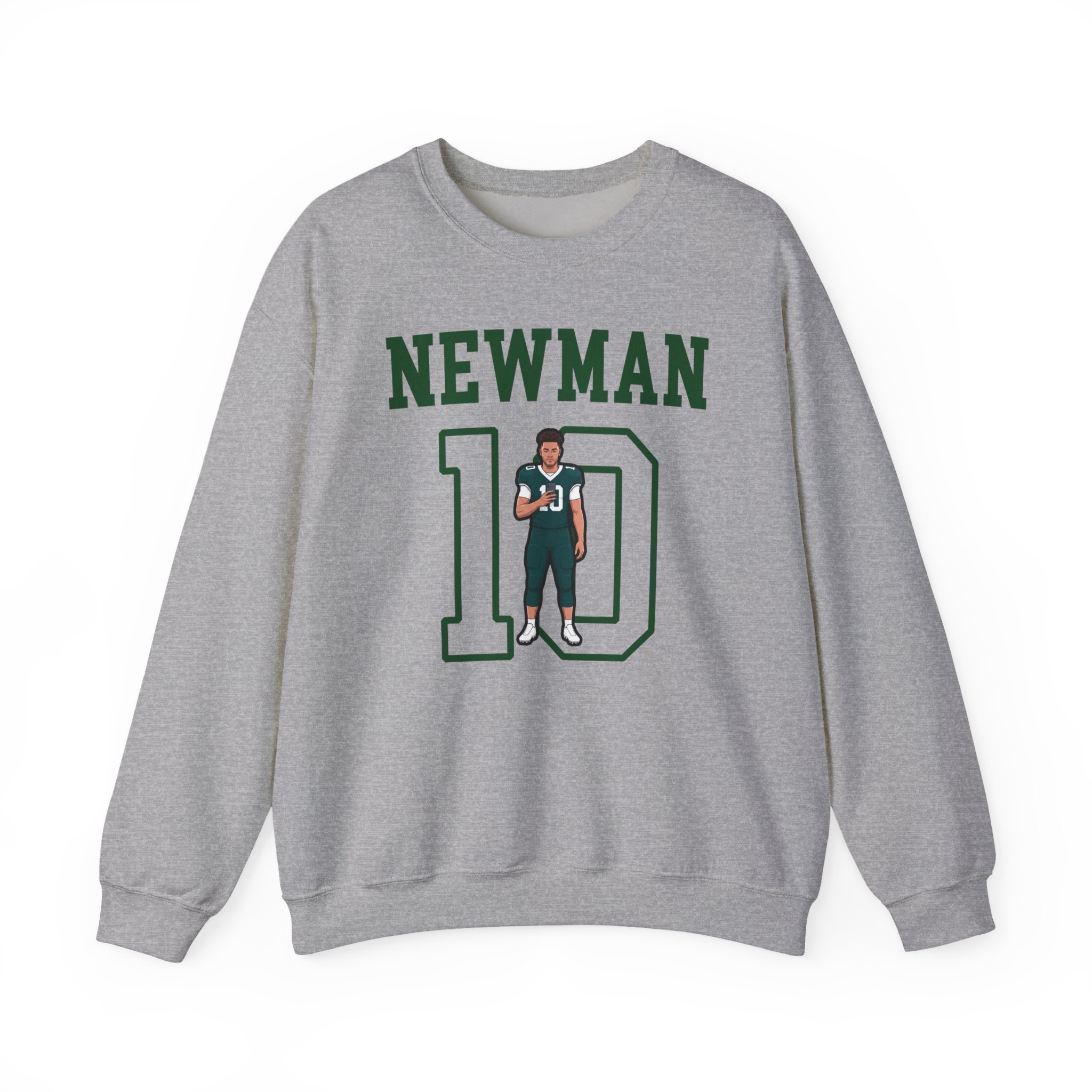 Crewneck Sweatshirt — character_shirsey in Grey