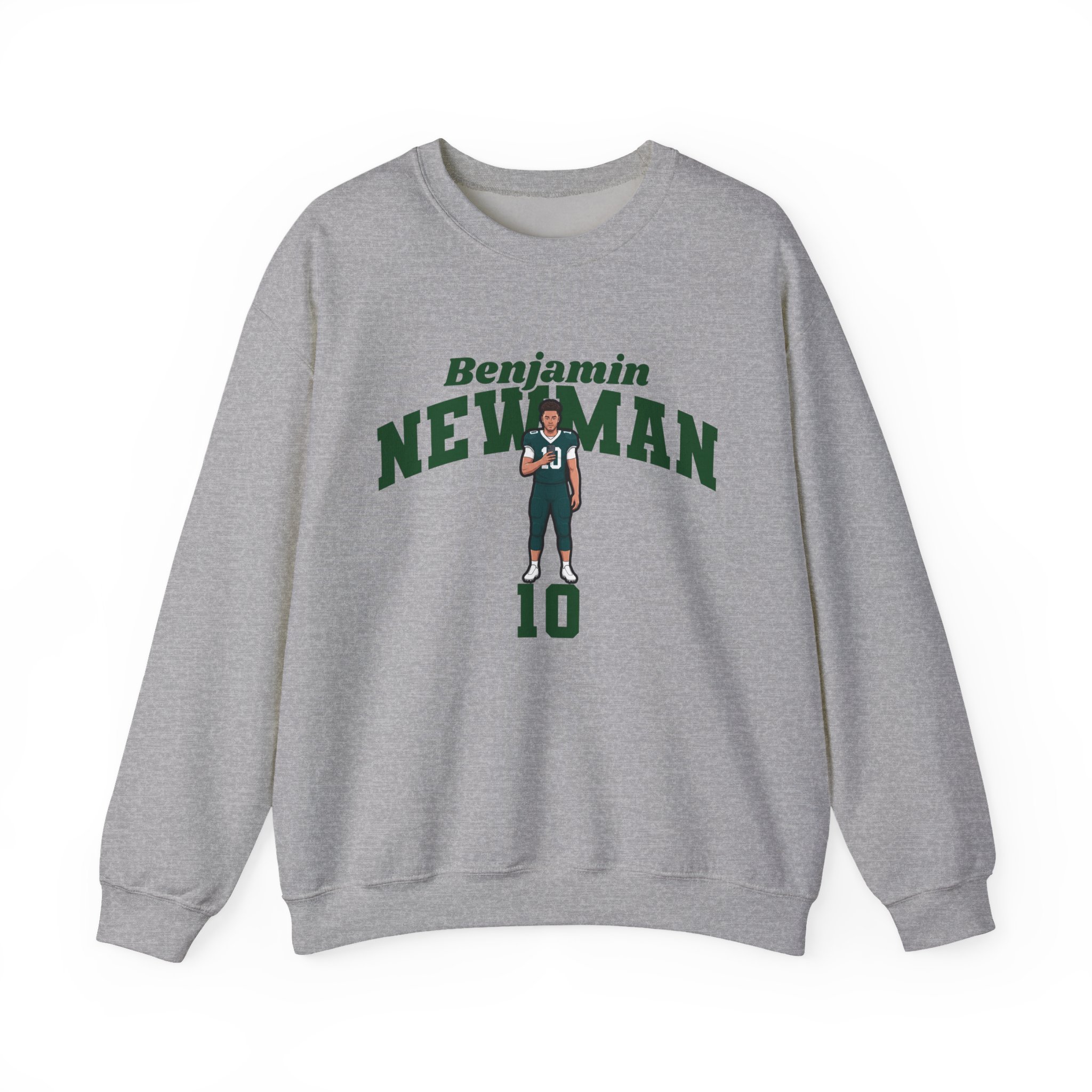 Crewneck Sweatshirt — character_signature_arch in Grey