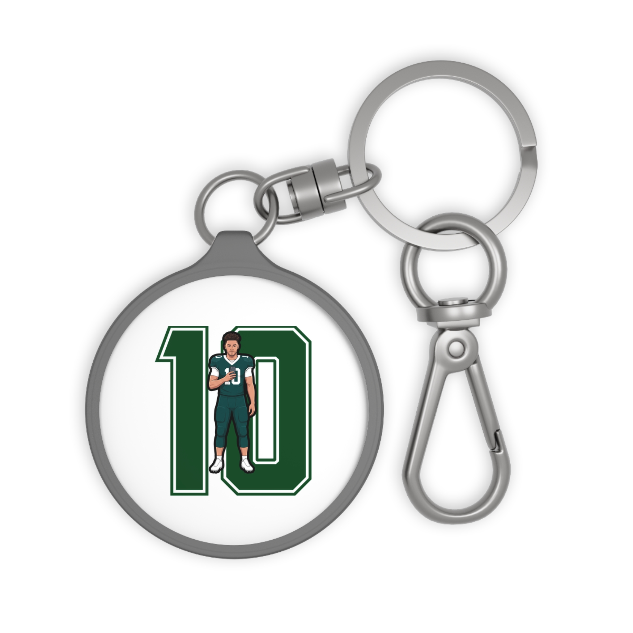 Keychain — character_number in Grey