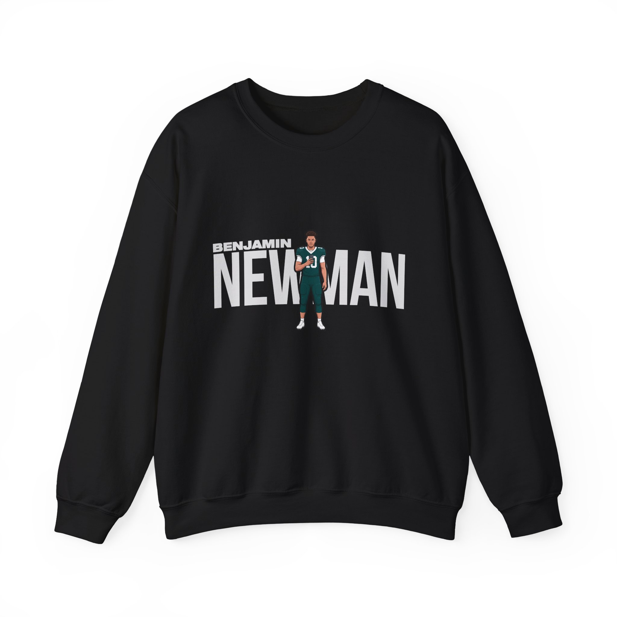 Crewneck Sweatshirt — character_player_name in Black