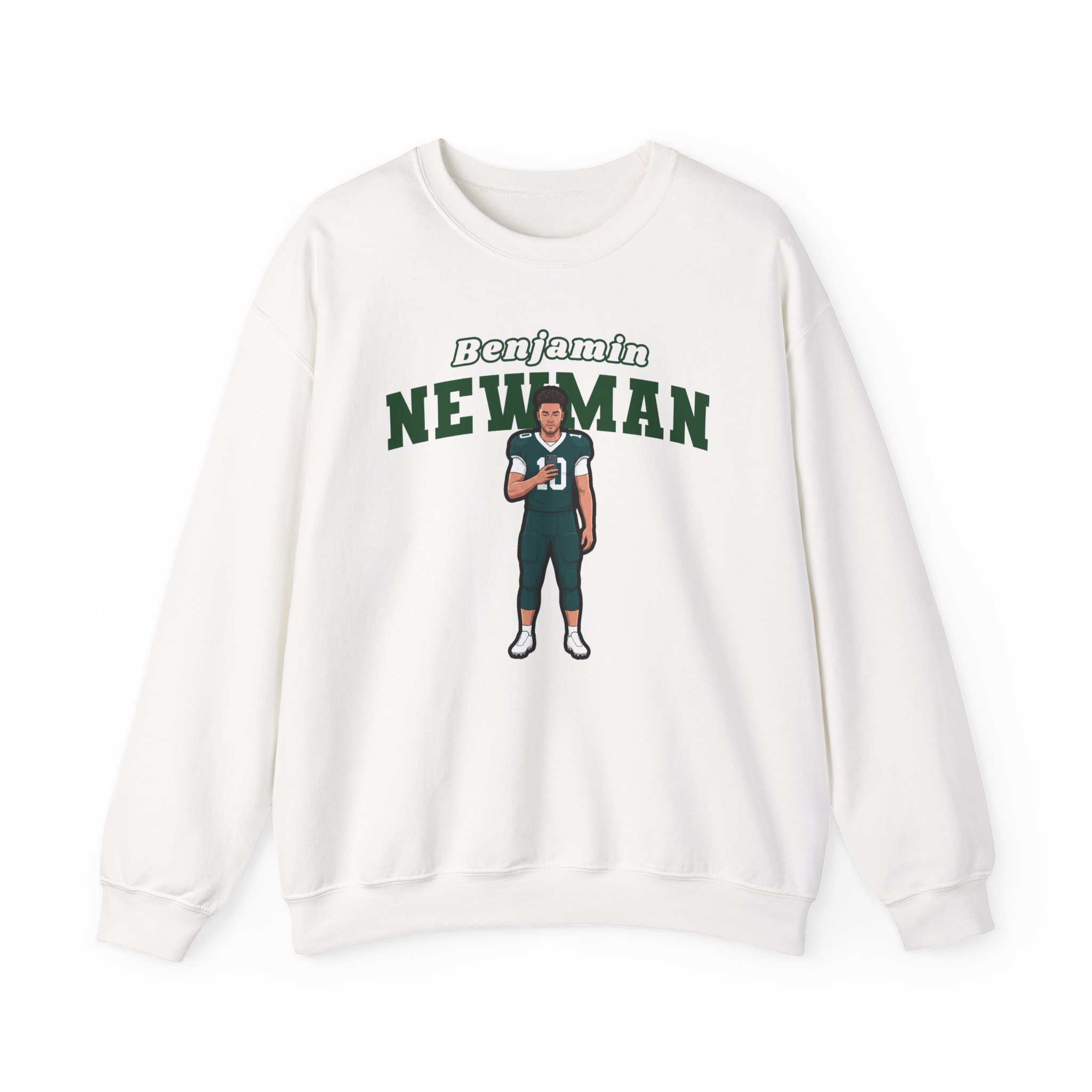 Crewneck Sweatshirt — character_name_arch in White