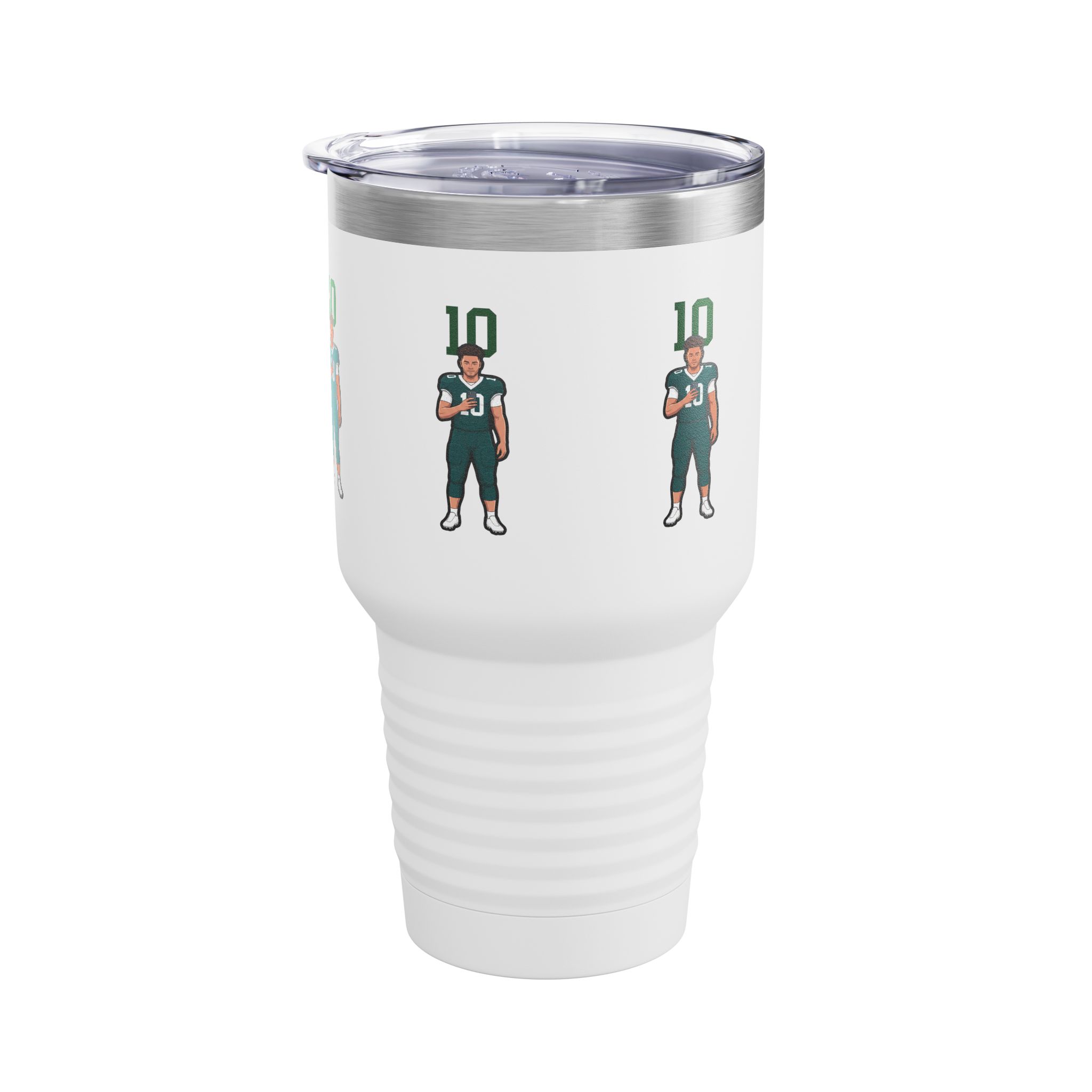 30oz Tumbler — character_number_top in White