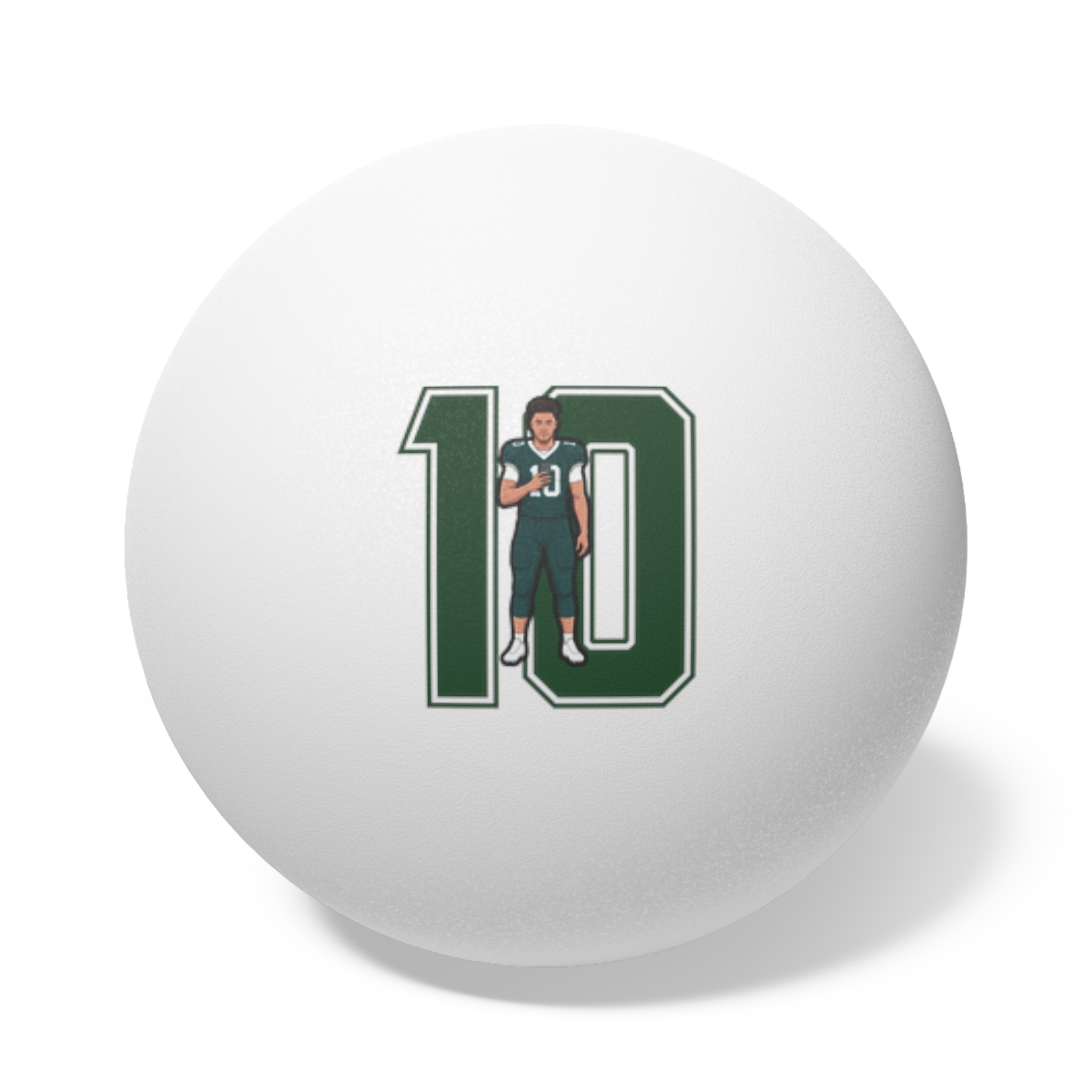 Ping Pong Balls, 6 pcs — character_number in White