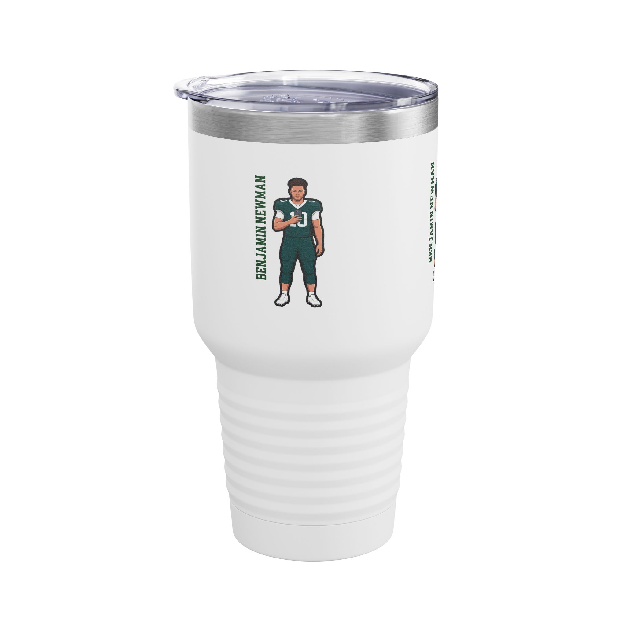 30oz Tumbler — character_name_vertical in White