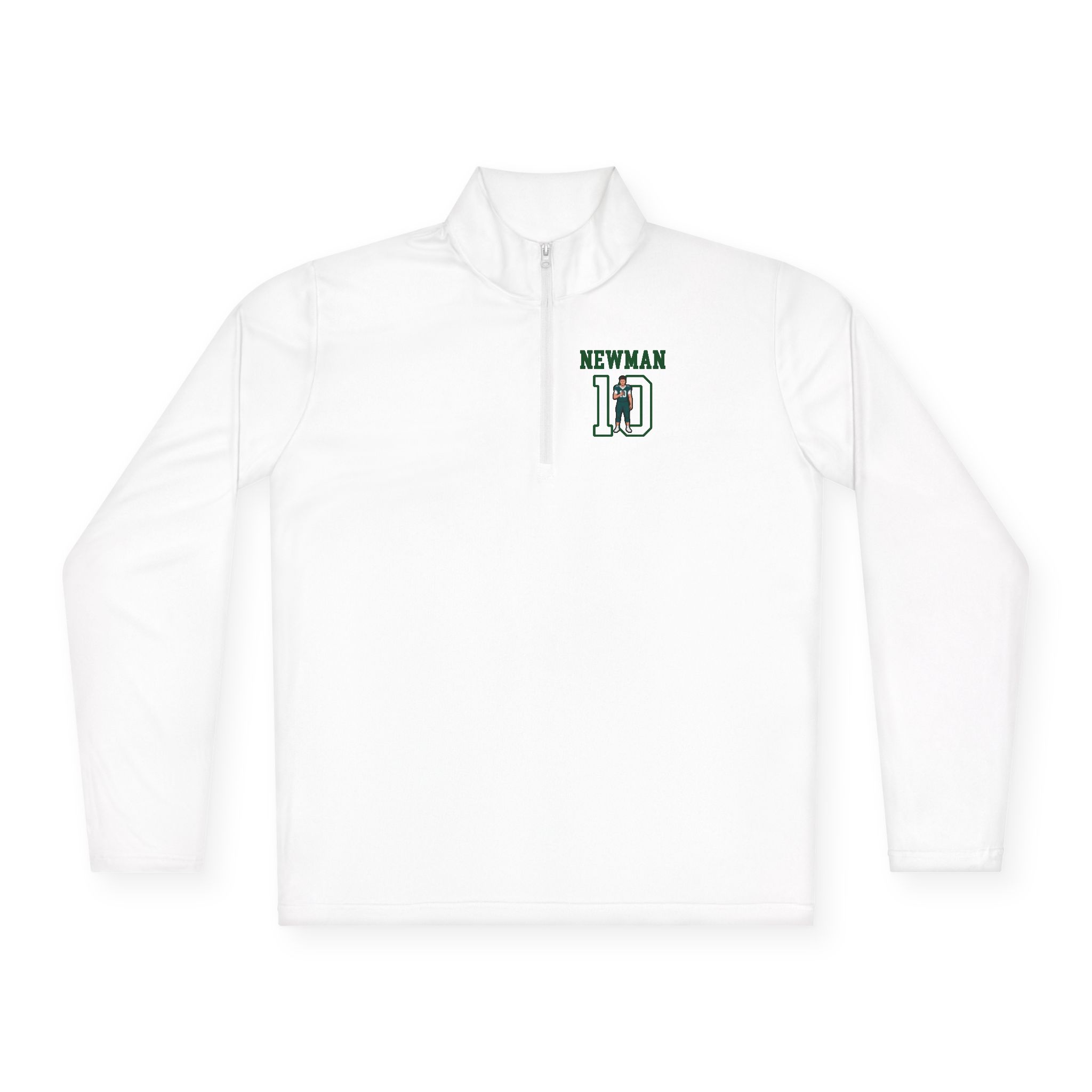 Q-Zip Pullover — character_shirsey in White