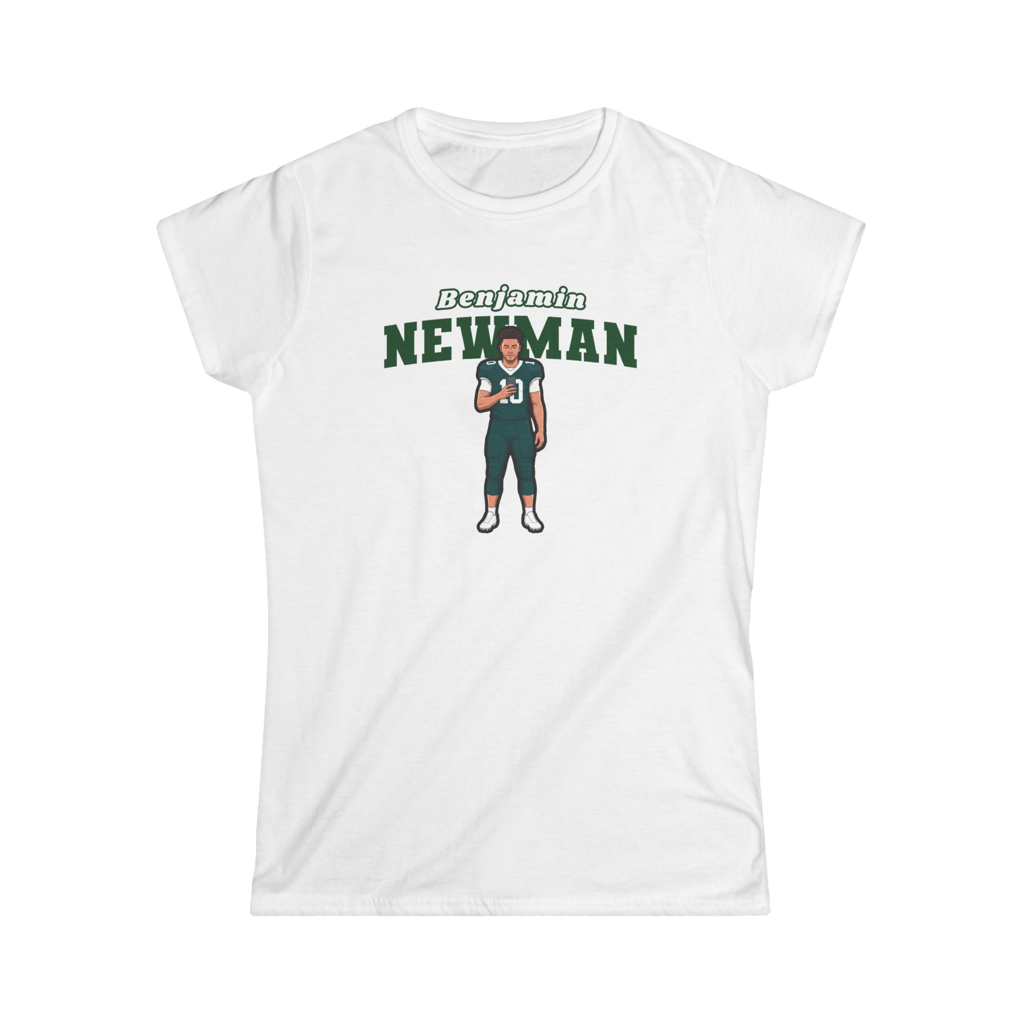 Women's Softstyle Tee — character_name_arch in White