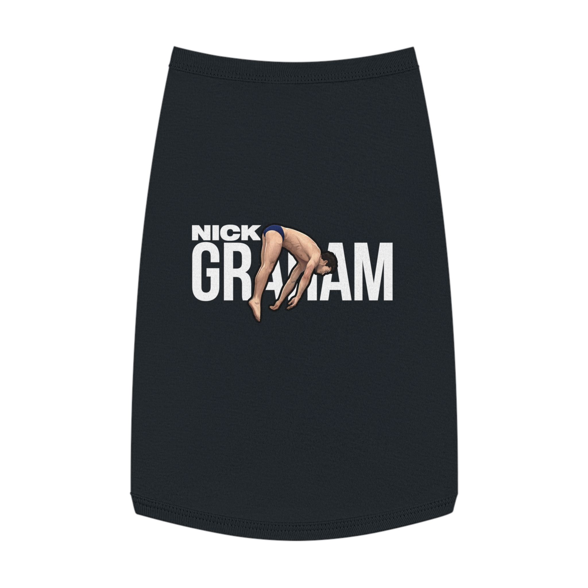 Pet Tank Top — character_player_name in Black