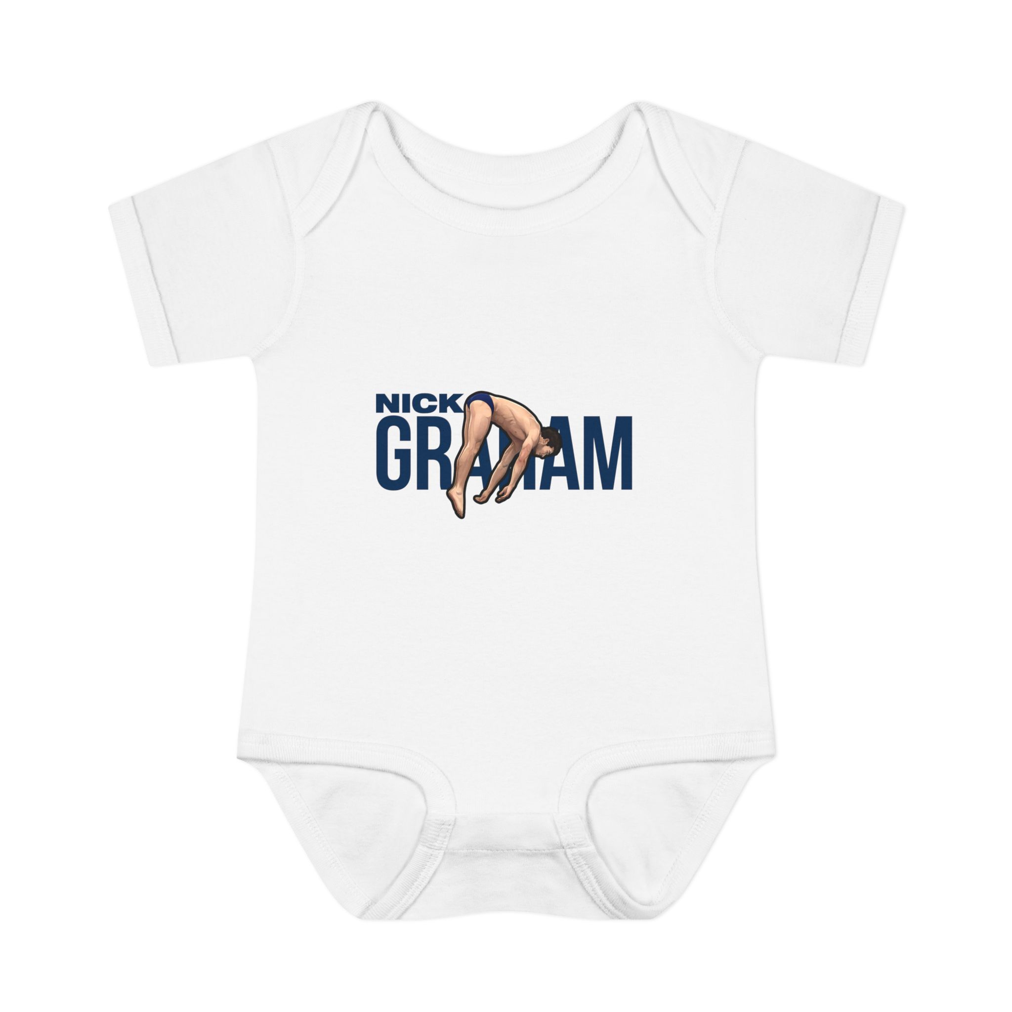 Baby Onesie — character_player_name in White