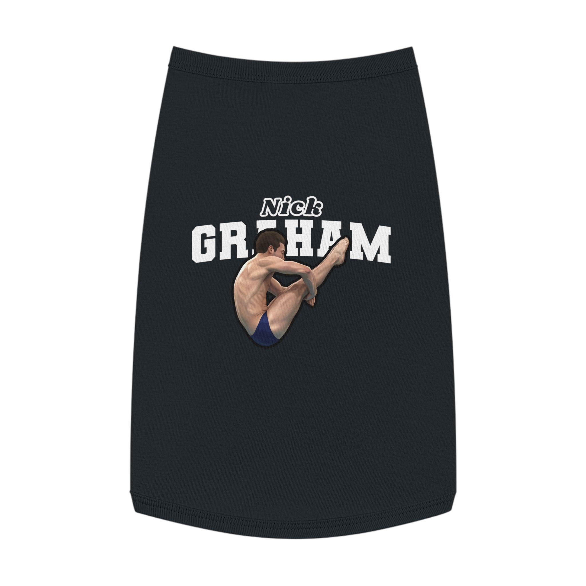 Pet Tank Top — character_name_arch in Black