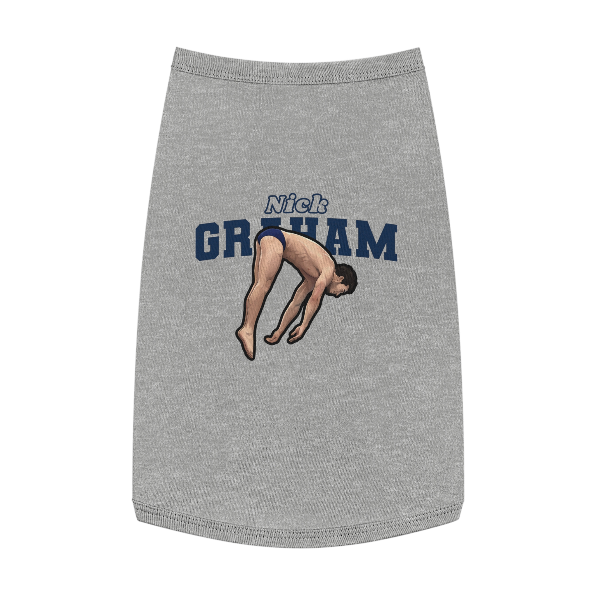 Pet Tank Top — character_name_arch in White