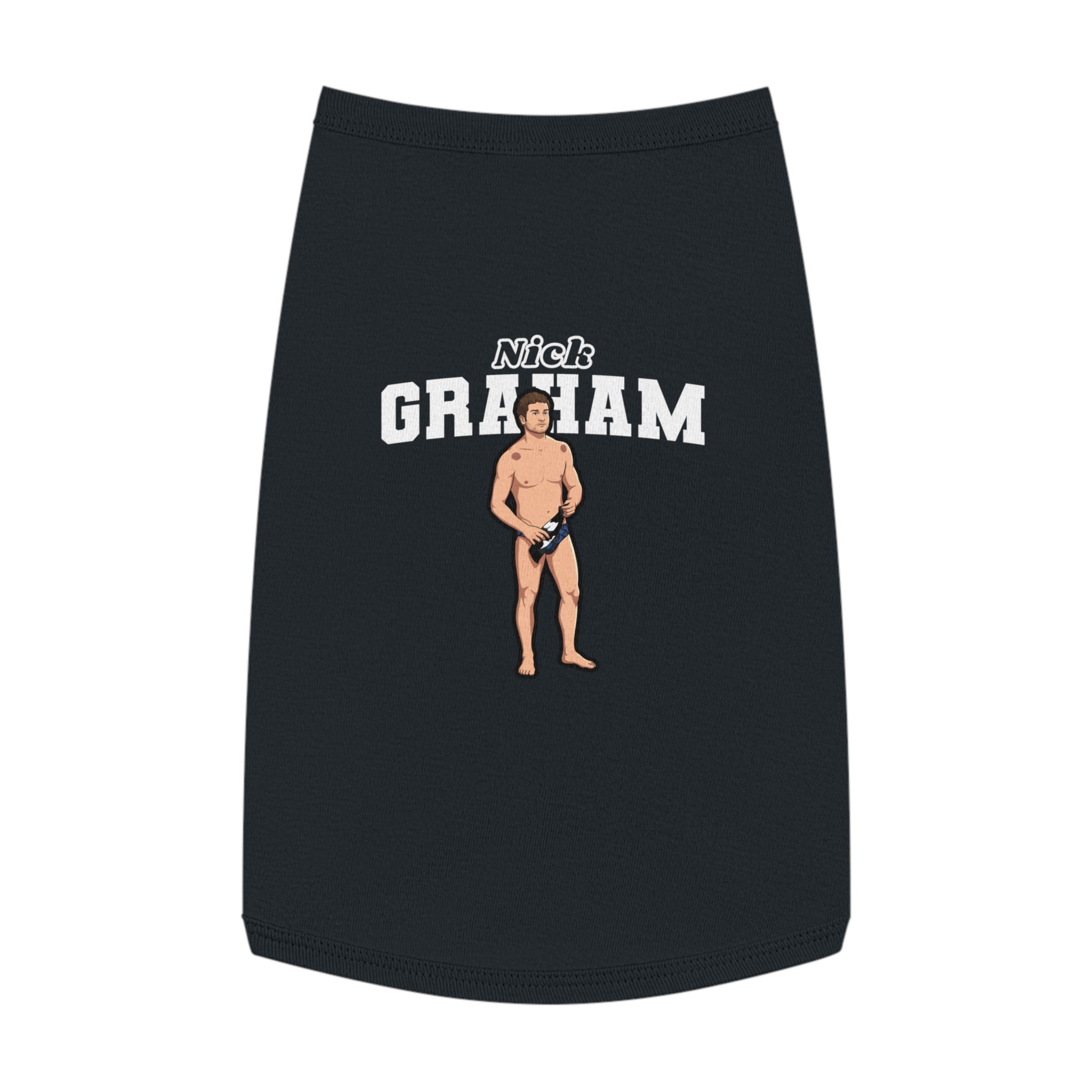Pet Tank Top — character_name_arch in Black